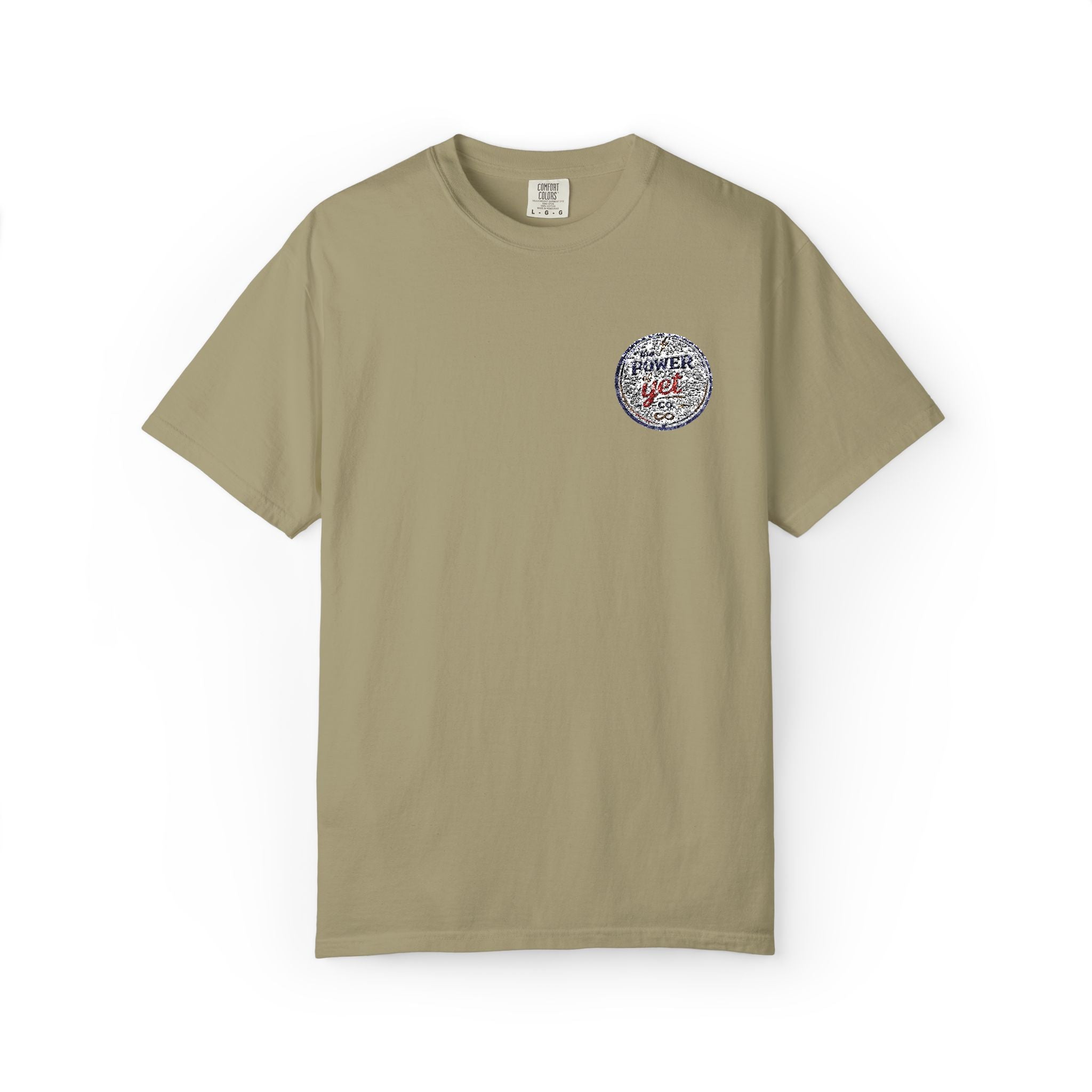 Vintage Travel Patch T-Shirt — 'I  NY' Retro Chest Logo