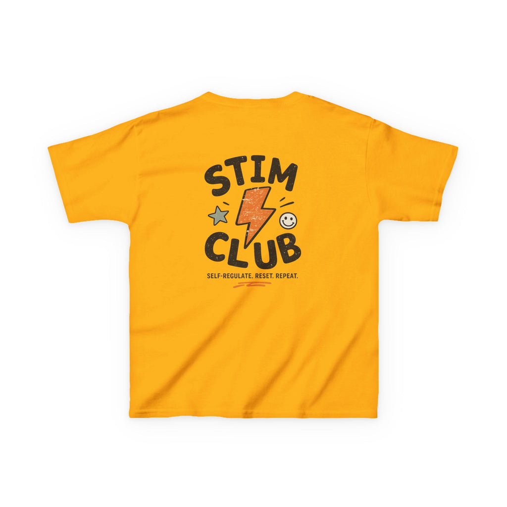 Stim Club Kids Tee — "Stim Club" Lightning Design Kids T-Shirt
