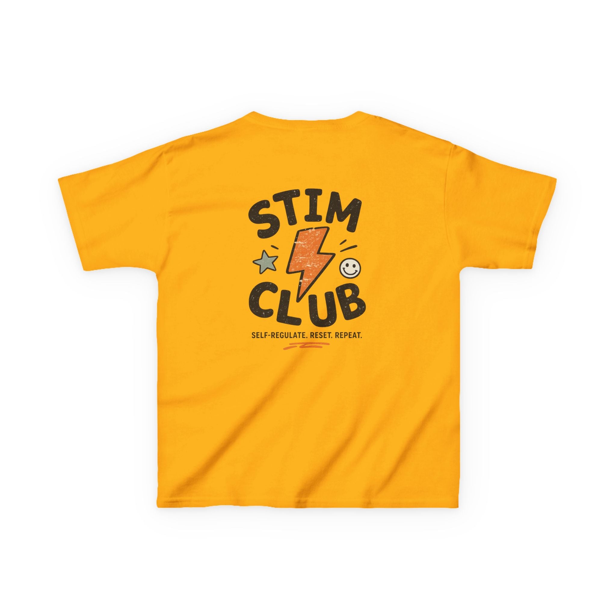 Stim Club Kids Tee — "Stim Club" Lightning Design Kids T-Shirt