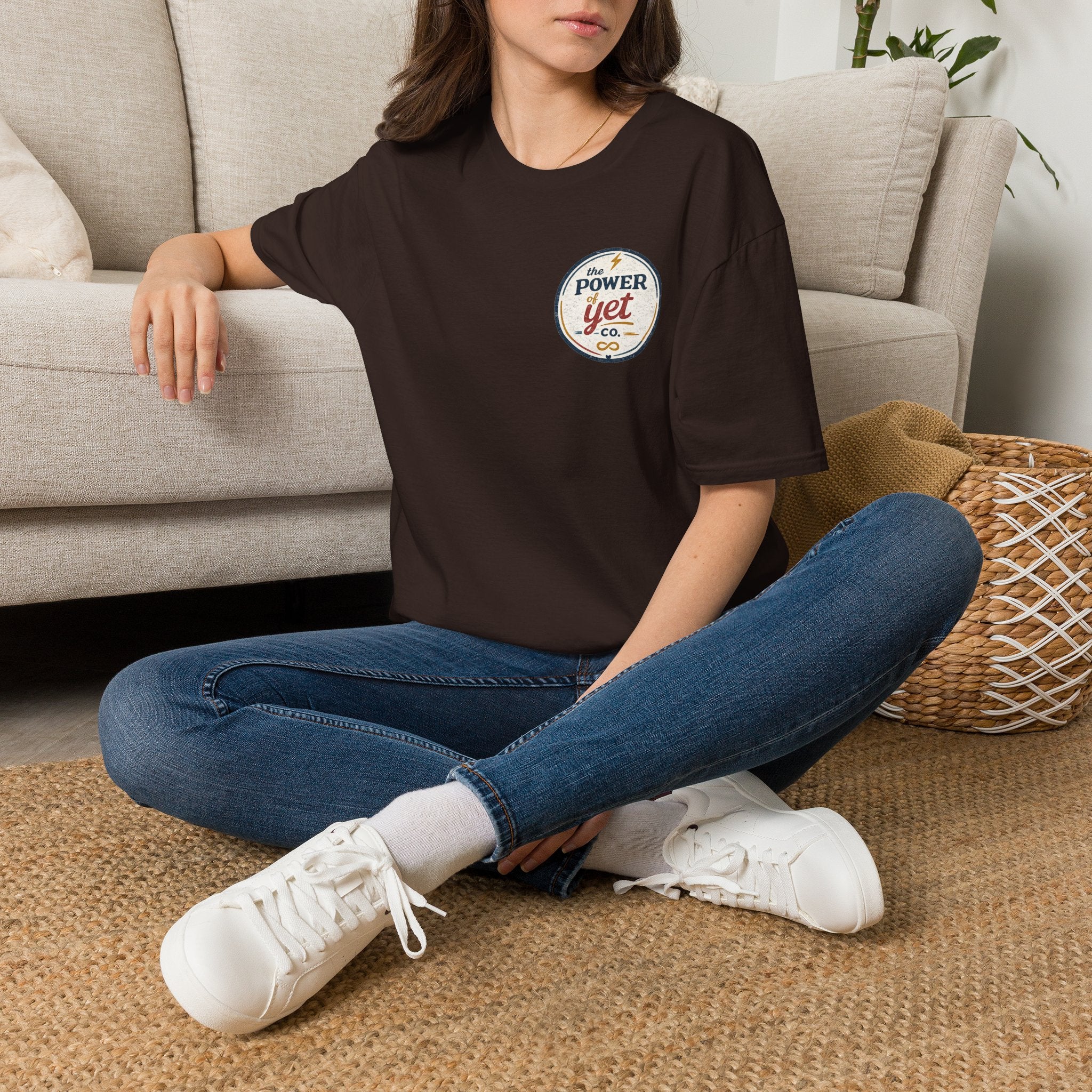T-Shirt — The Power Yet Co. Retro Motivational Logo Tee