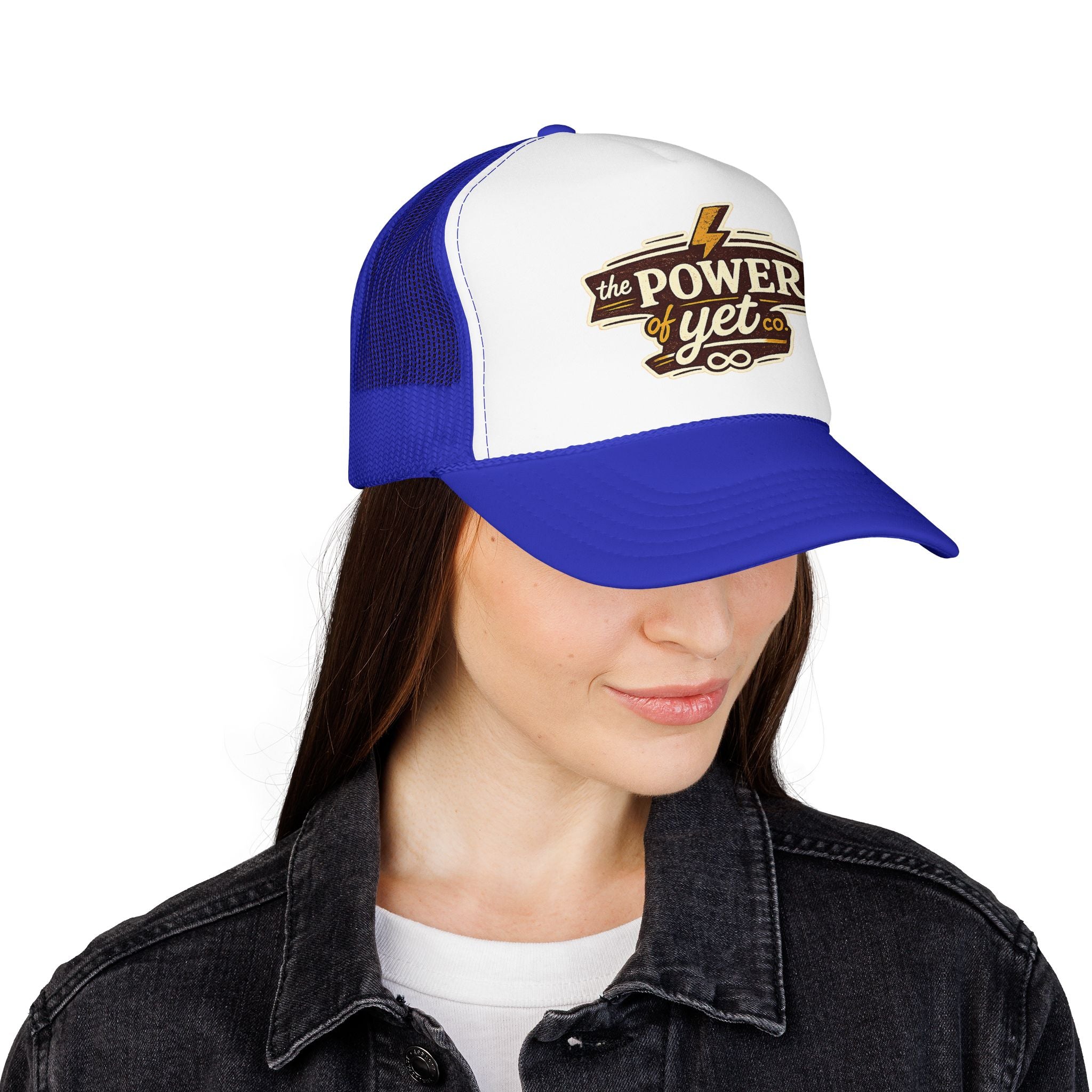 The Power of Yet Trucker Hat – Inspirational Mesh Foam Cap