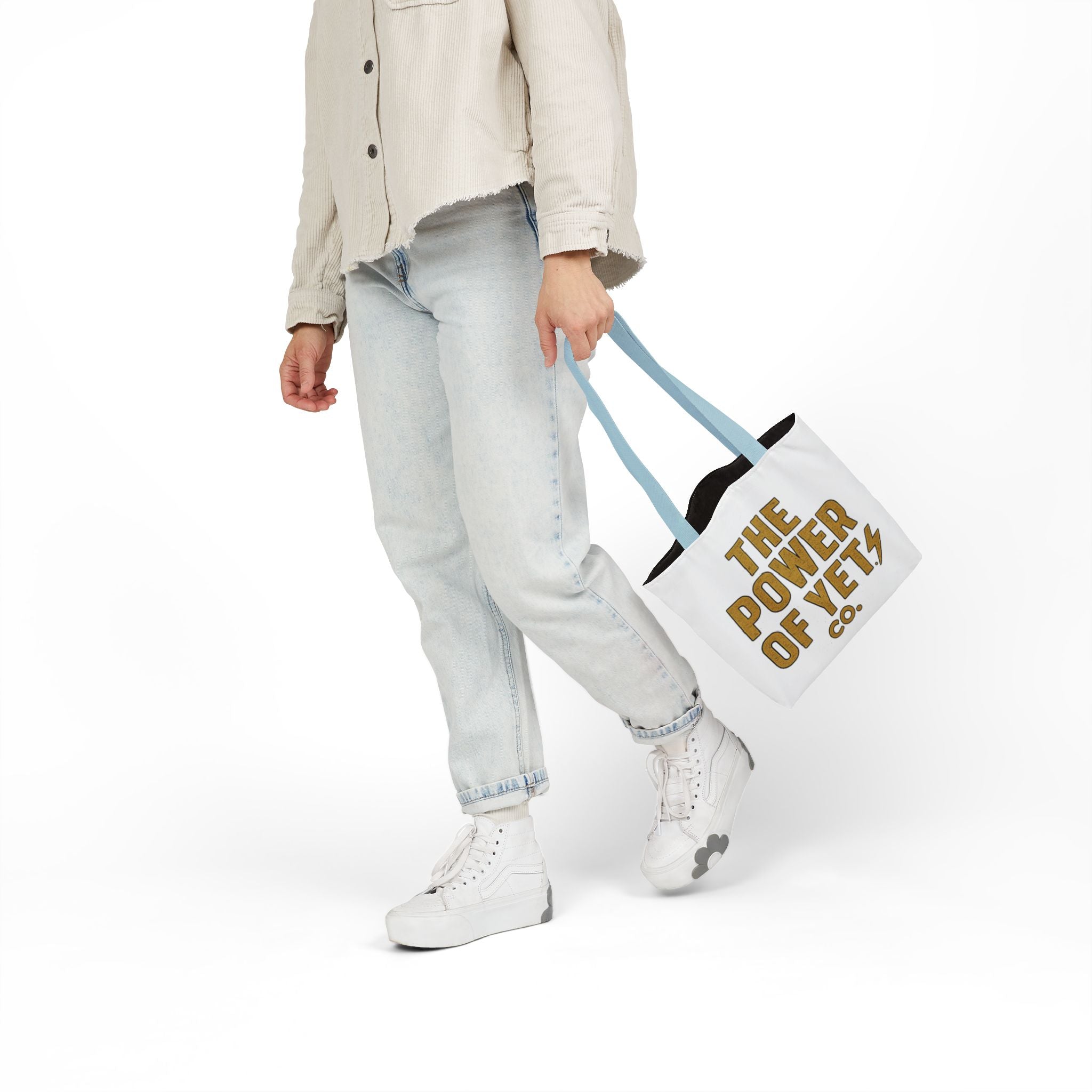 The Power of Yet Canvas Tote — Inspirational Motivational Quote Tote