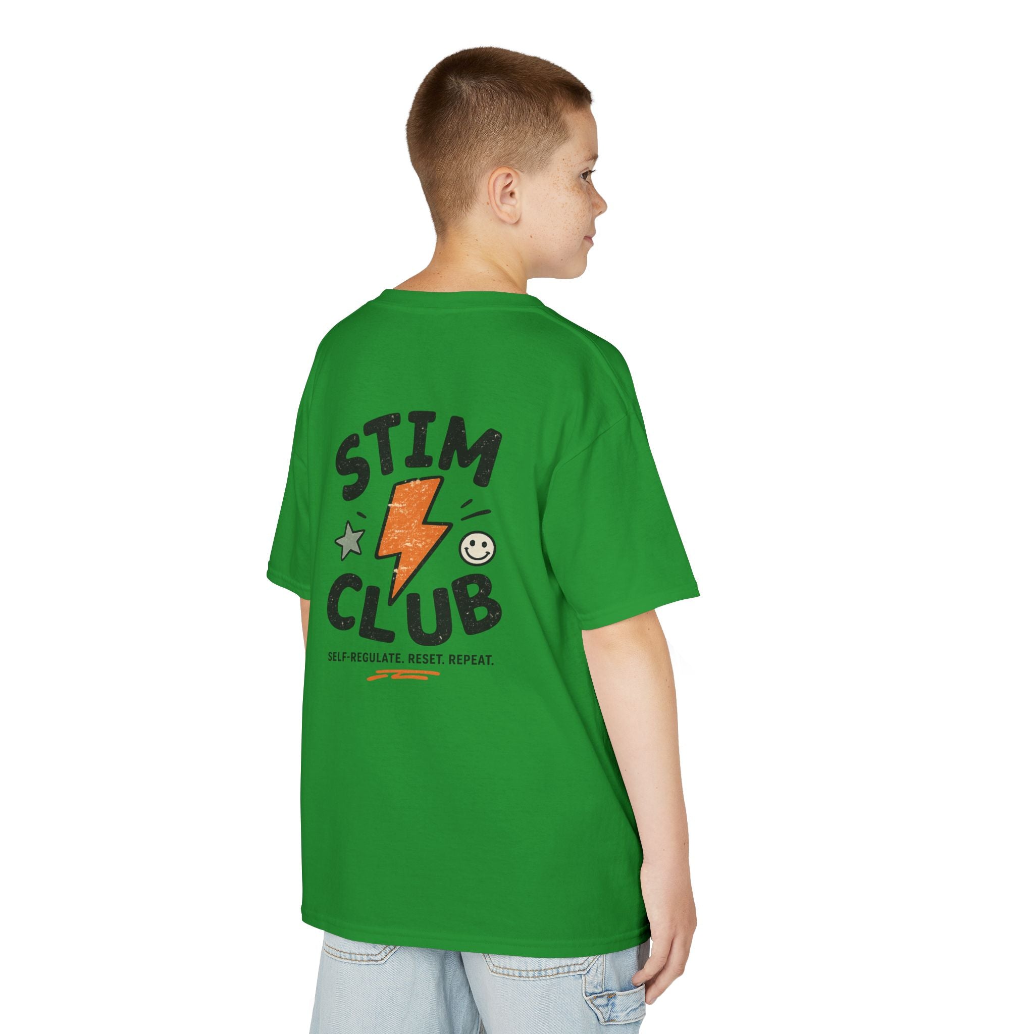 Stim Club Kids Tee — "Stim Club" Lightning Design Kids T-Shirt