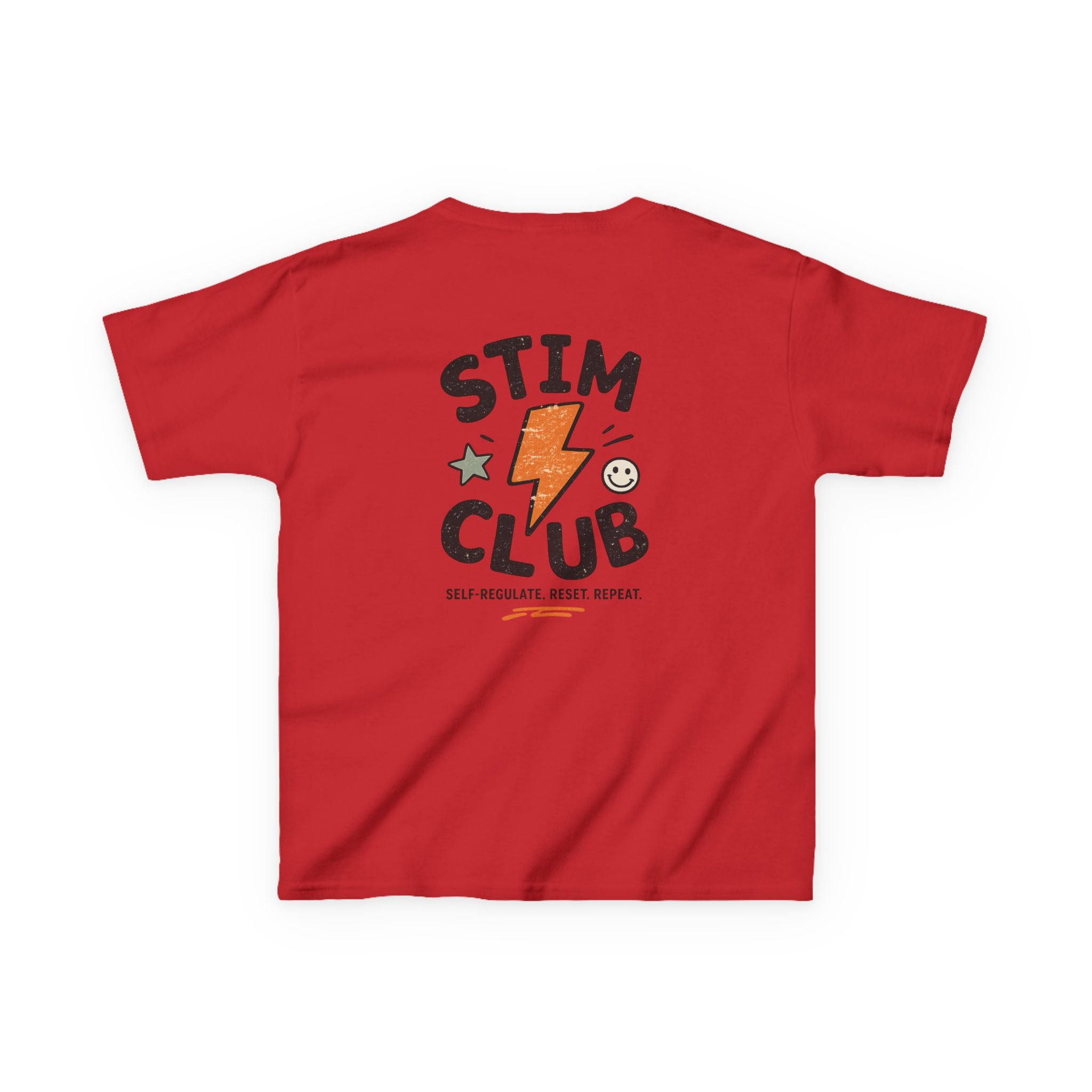 Stim Club Kids Tee — "Stim Club" Lightning Design Kids T-Shirt
