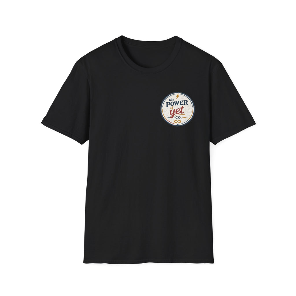 T-Shirt — The Power Yet Co. Retro Motivational Logo Tee