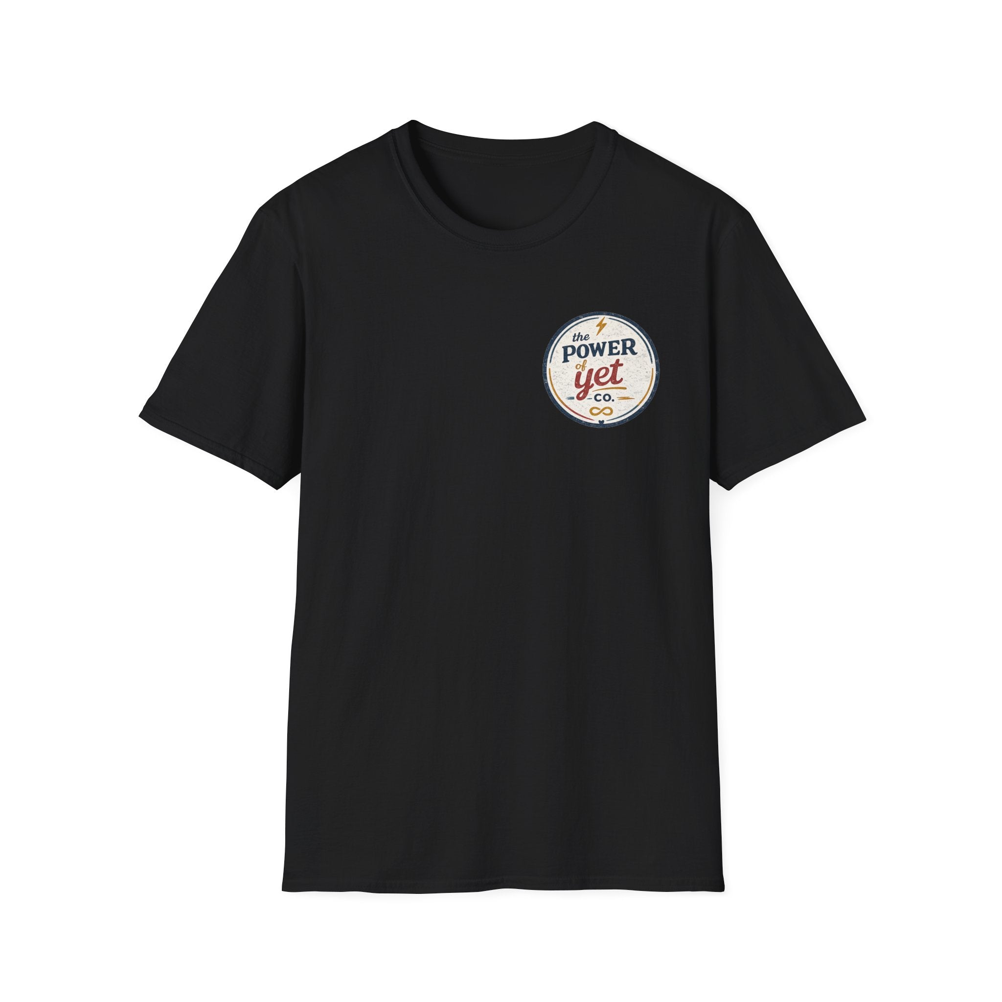 T-Shirt — The Power Yet Co. Retro Motivational Logo Tee