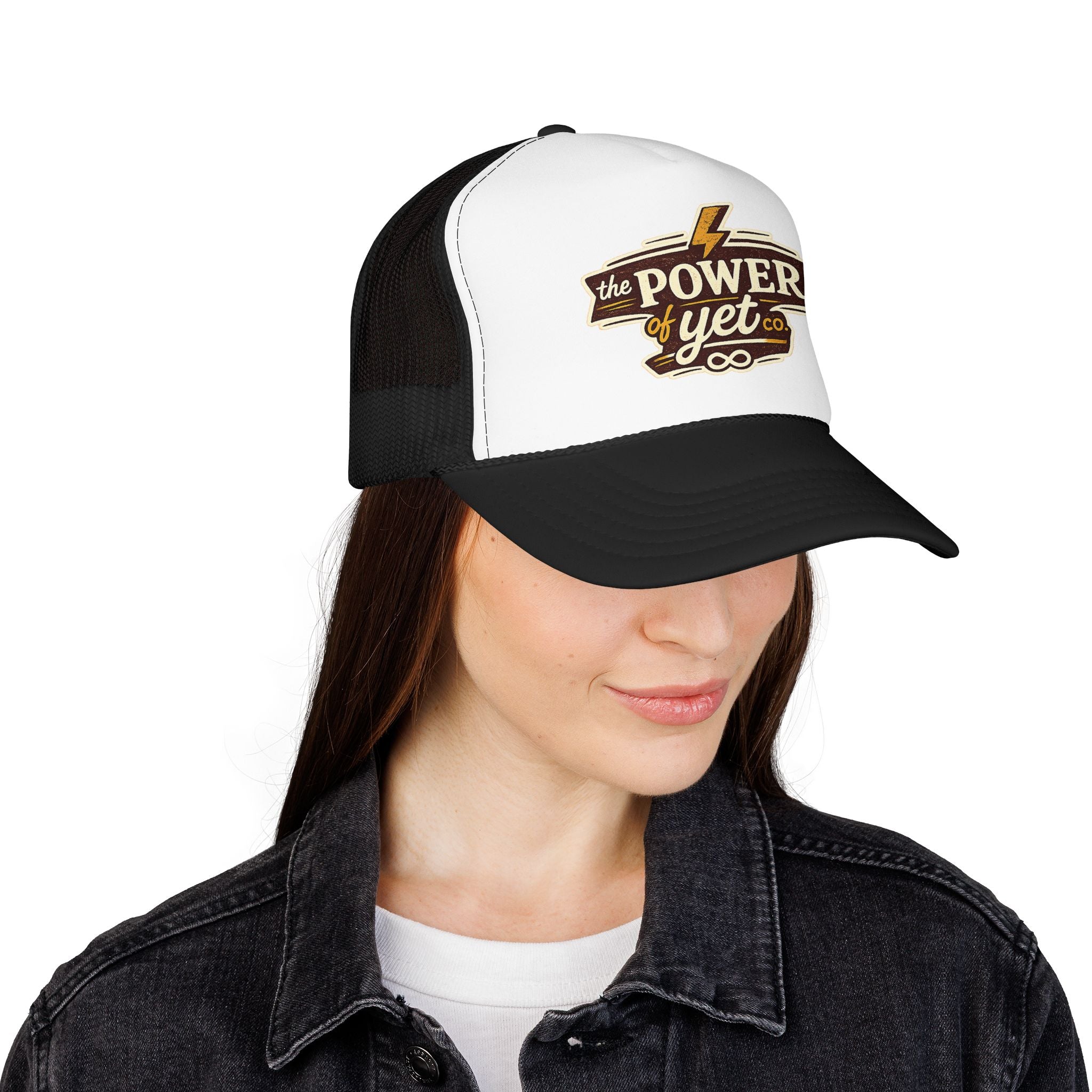 The Power of Yet Trucker Hat – Inspirational Mesh Foam Cap