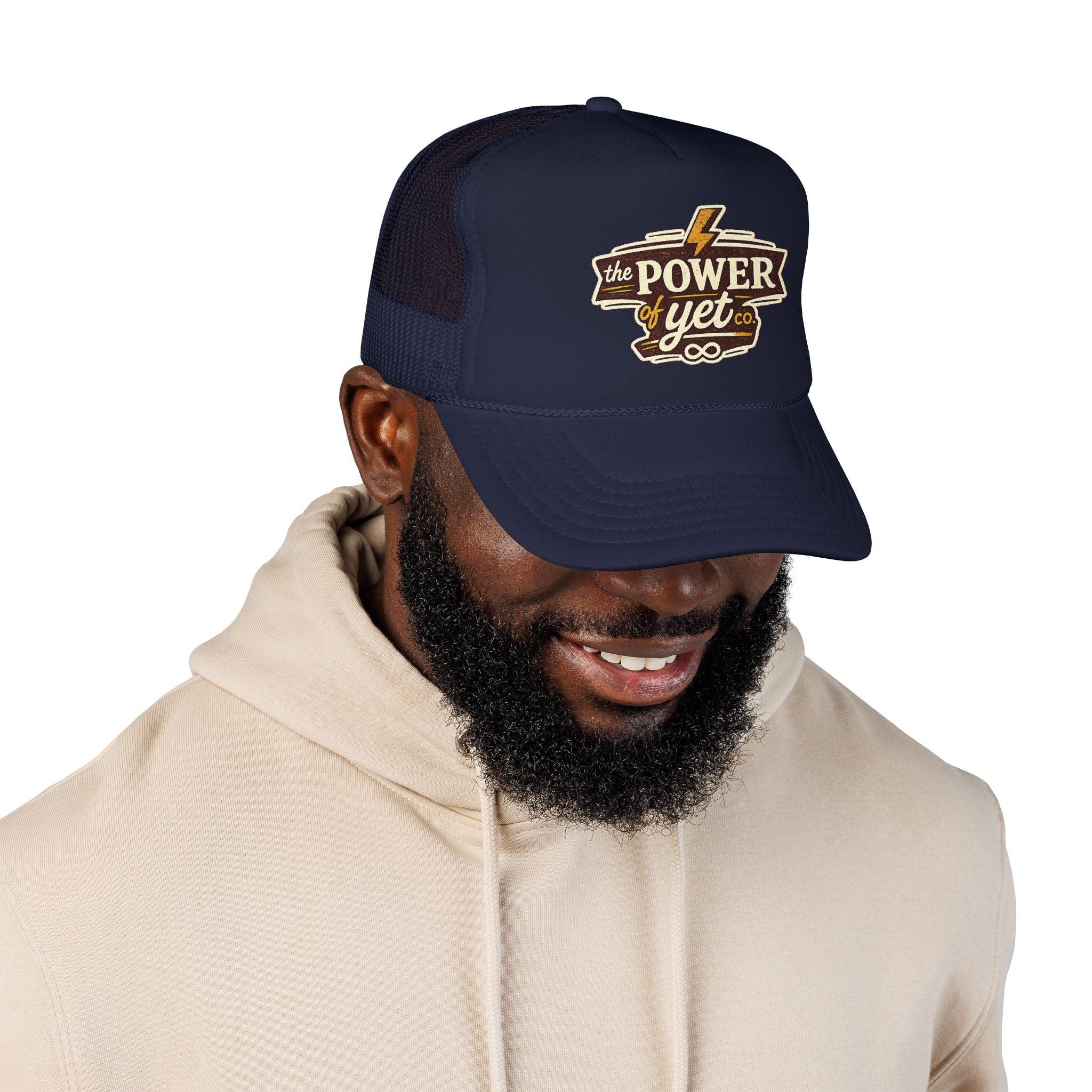 The Power of Yet Trucker Hat – Inspirational Mesh Foam Cap