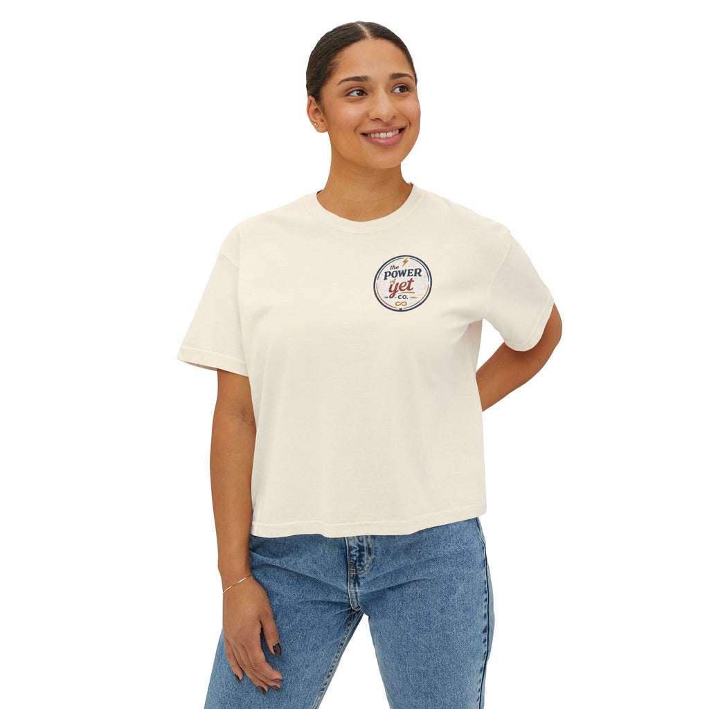 Inclusion Power Tee — Women's Boxy T-Shirt with 'The Power of Yet' Graphic