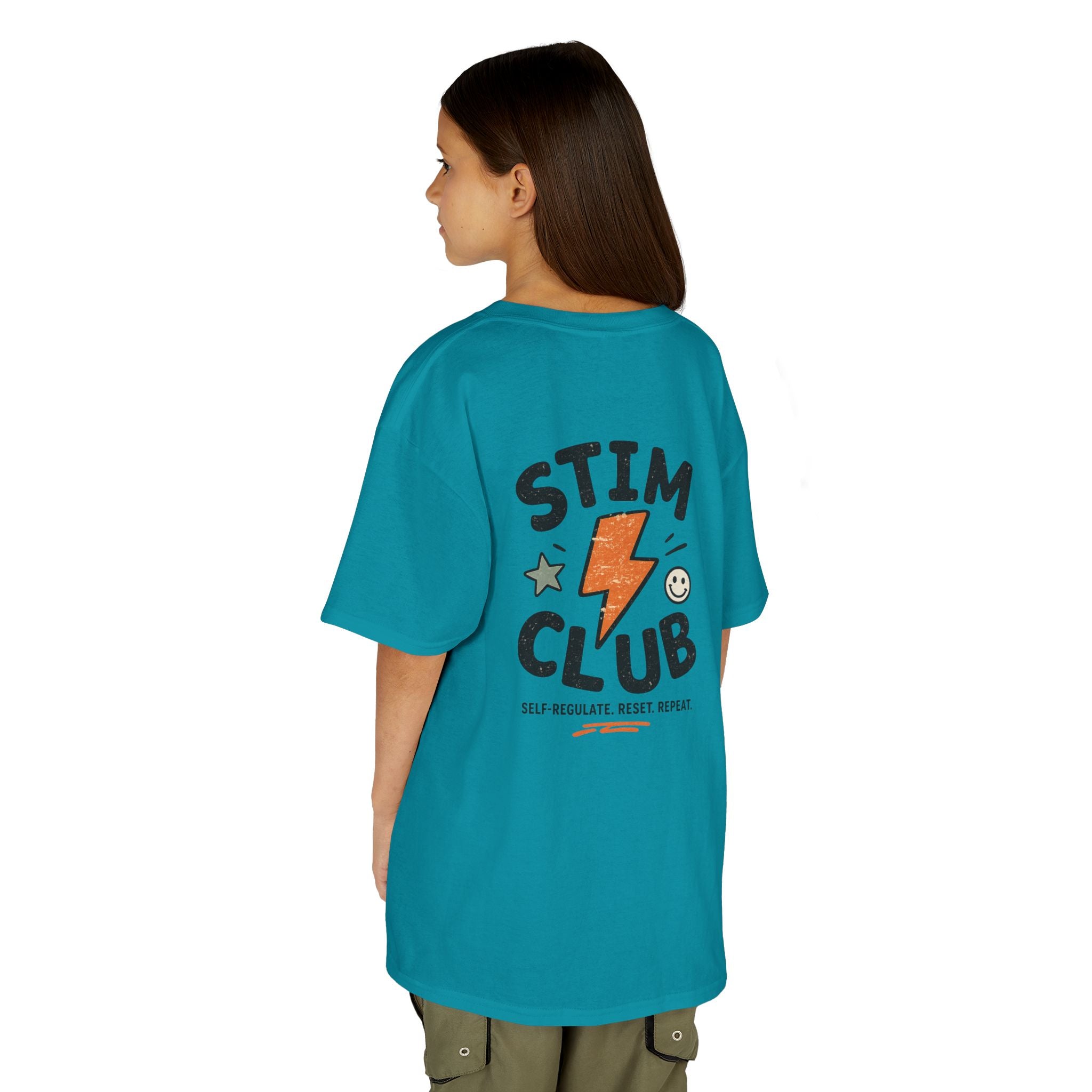 Stim Club Kids Tee — "Stim Club" Lightning Design Kids T-Shirt