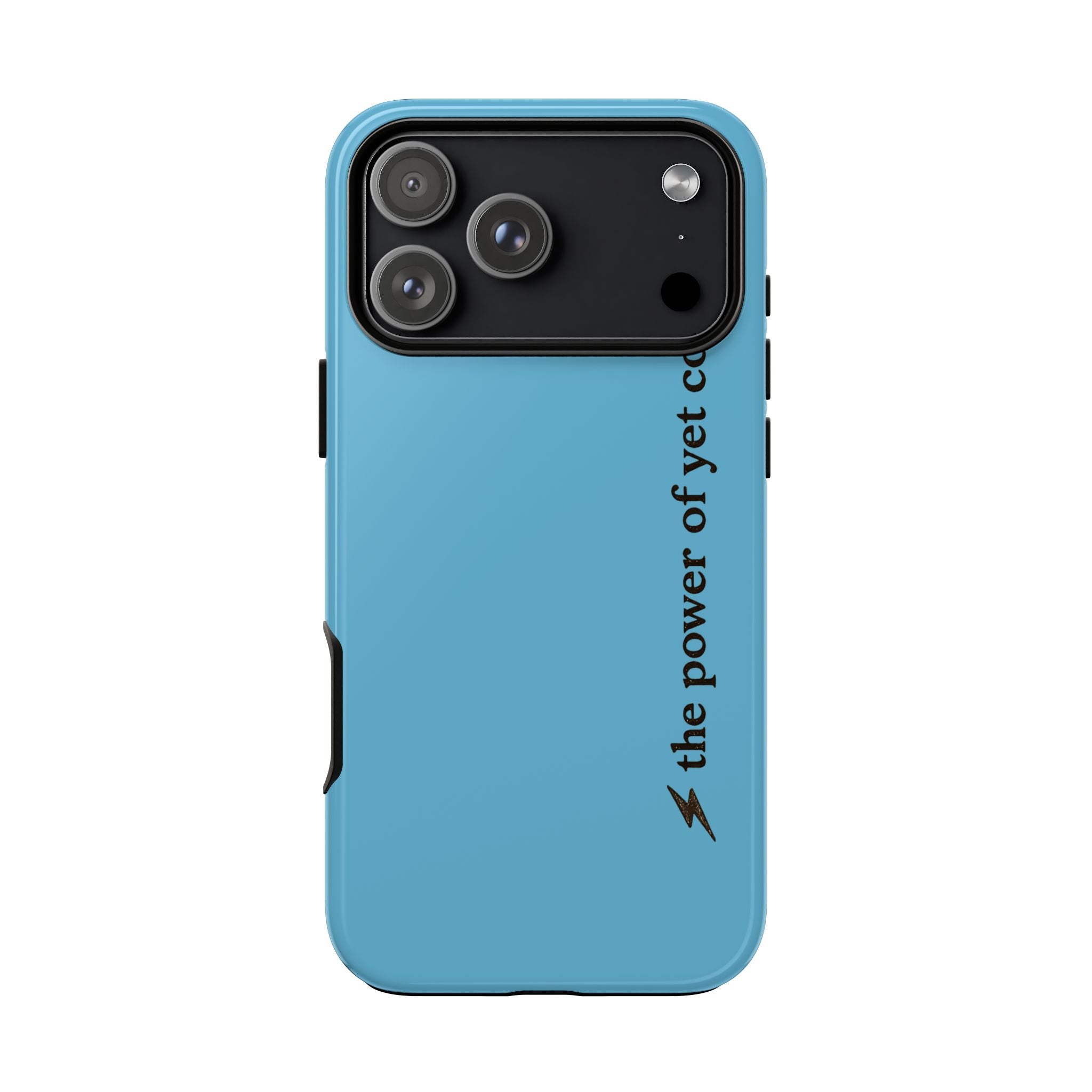 Phone Case — Blue "the power of yet co." Slim Protective Cover
