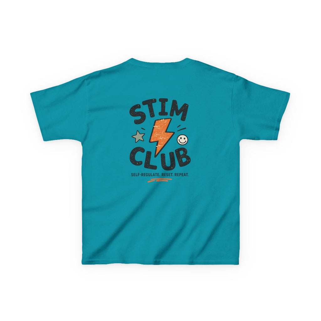 Stim Club Kids Tee — "Stim Club" Lightning Design Kids T-Shirt