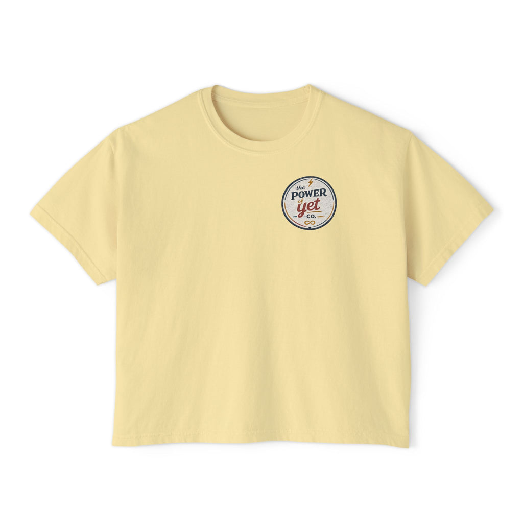 Inclusion Power Tee — Women's Boxy T-Shirt with 'The Power of Yet' Graphic