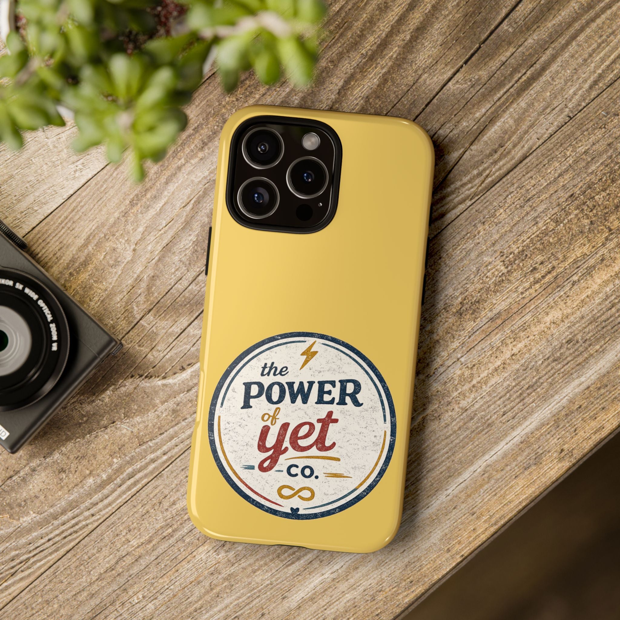 Phone Case — "The Power of Yet" Vintage Inspirational Protective Cover