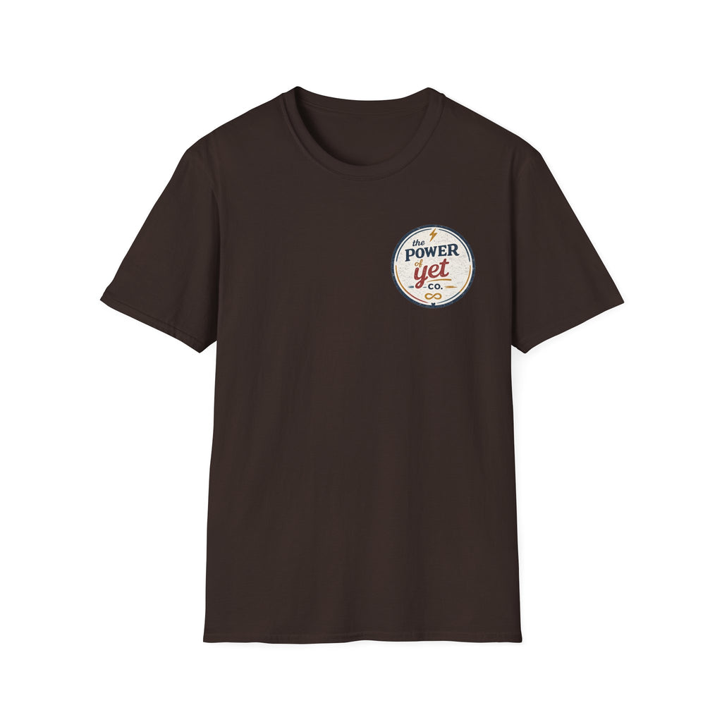 T-Shirt — The Power Yet Co. Retro Motivational Logo Tee