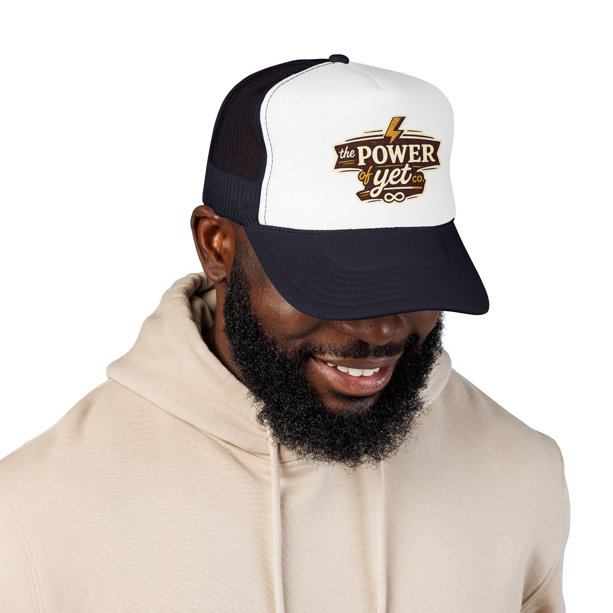 The Power of Yet Trucker Hat – Inspirational Mesh Foam Cap