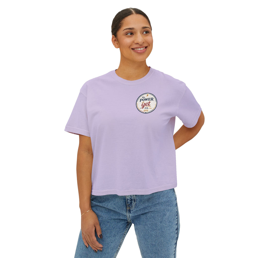 Inclusion Power Tee — Women's Boxy T-Shirt with 'The Power of Yet' Graphic