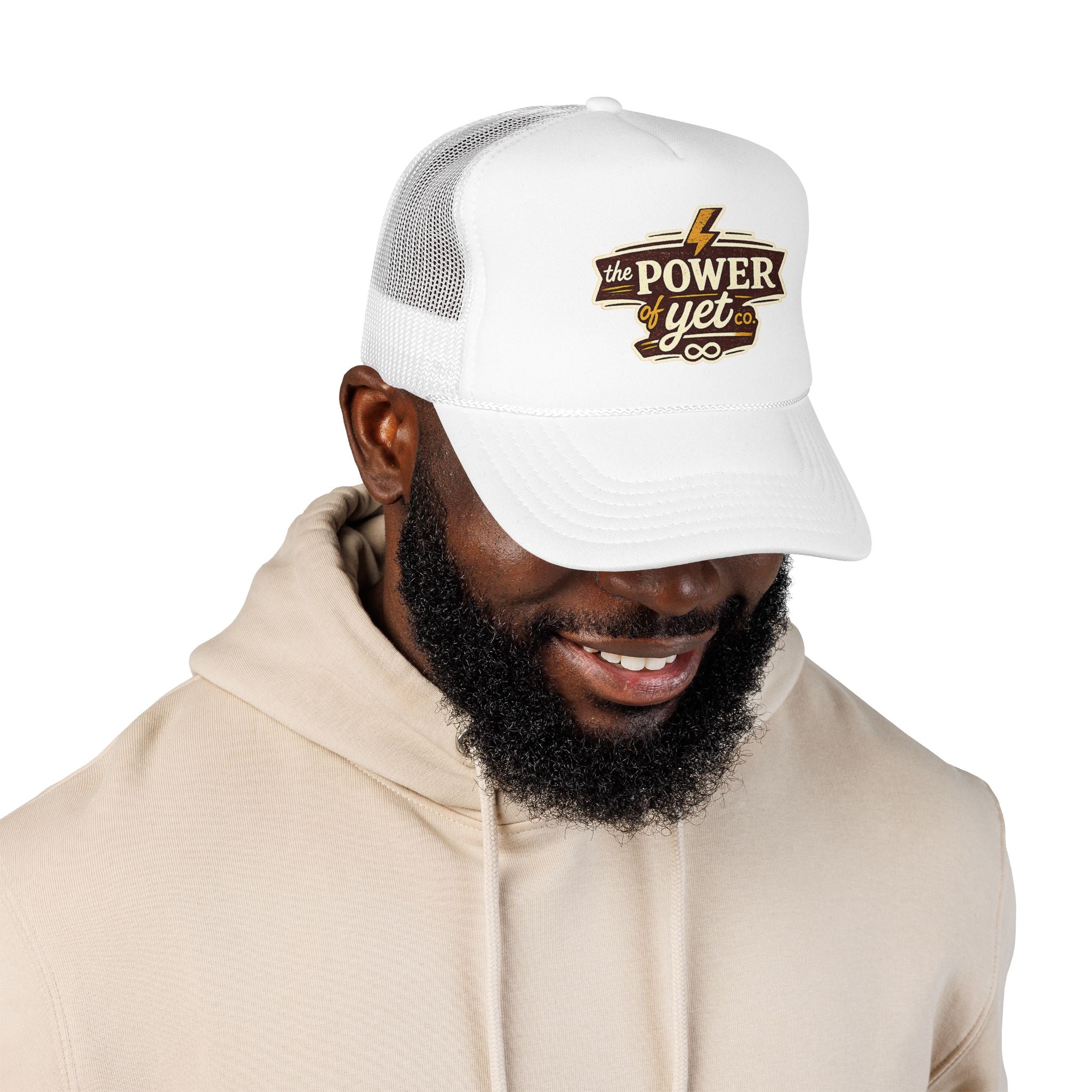 The Power of Yet Trucker Hat – Inspirational Mesh Foam Cap