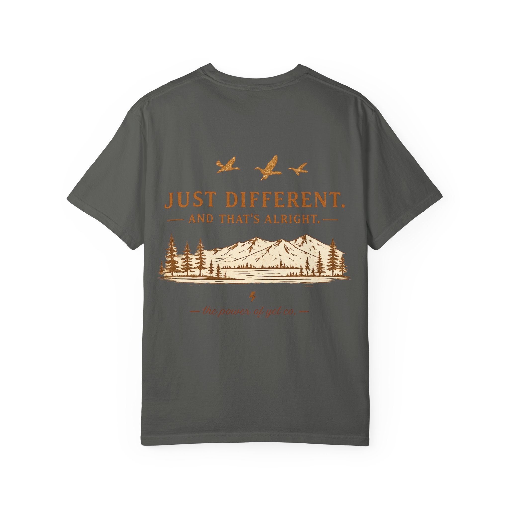 Just Different T-Shirt — "Just Different. And That’s Alright." Vintage Outdoor Graphic Tee