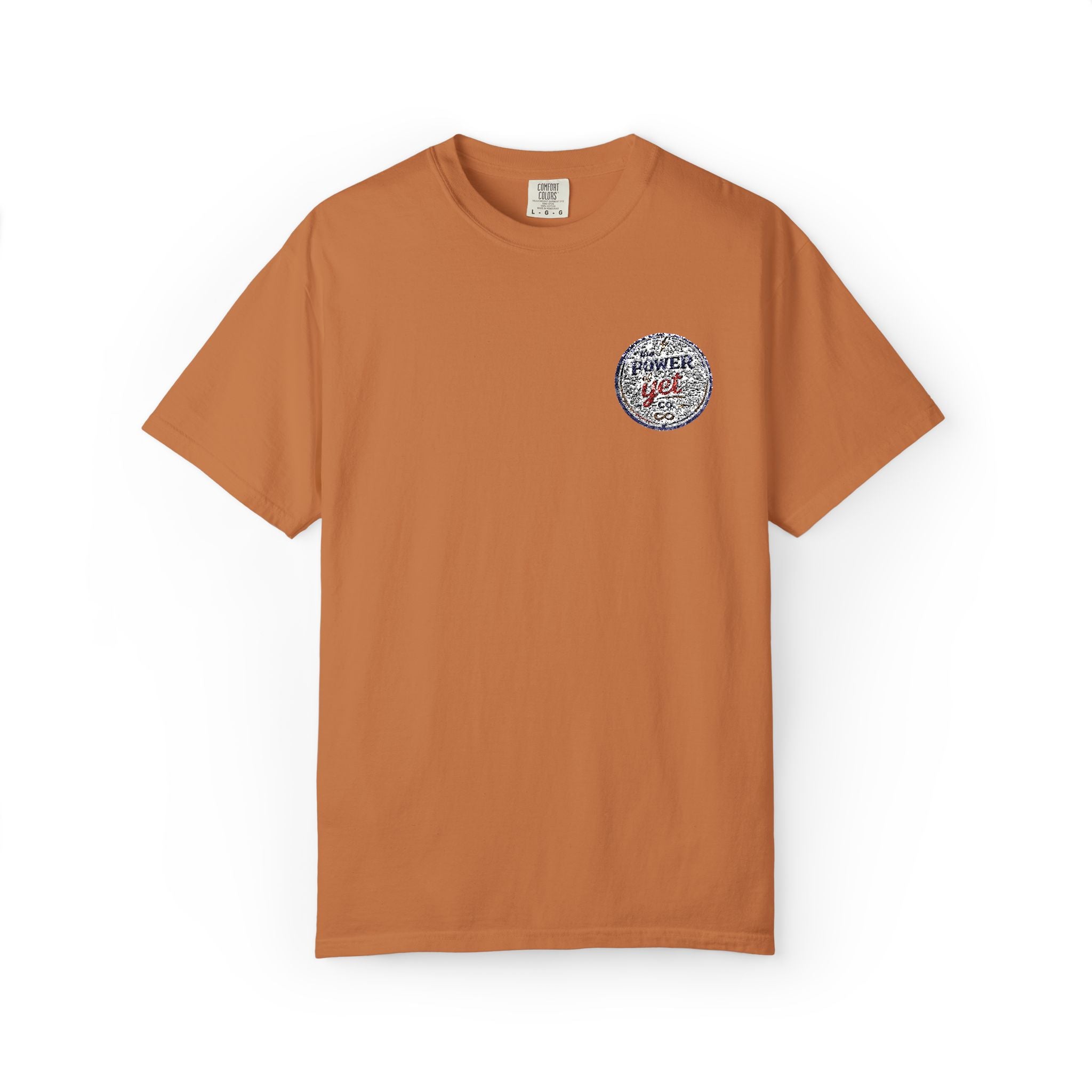 Vintage Travel Patch T-Shirt — 'I  NY' Retro Chest Logo