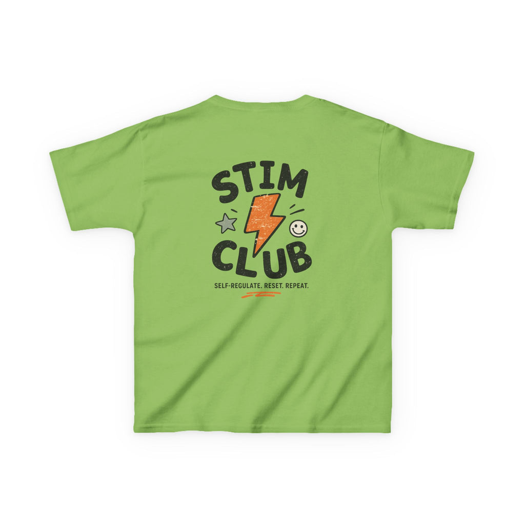 Stim Club Kids Tee — "Stim Club" Lightning Design Kids T-Shirt
