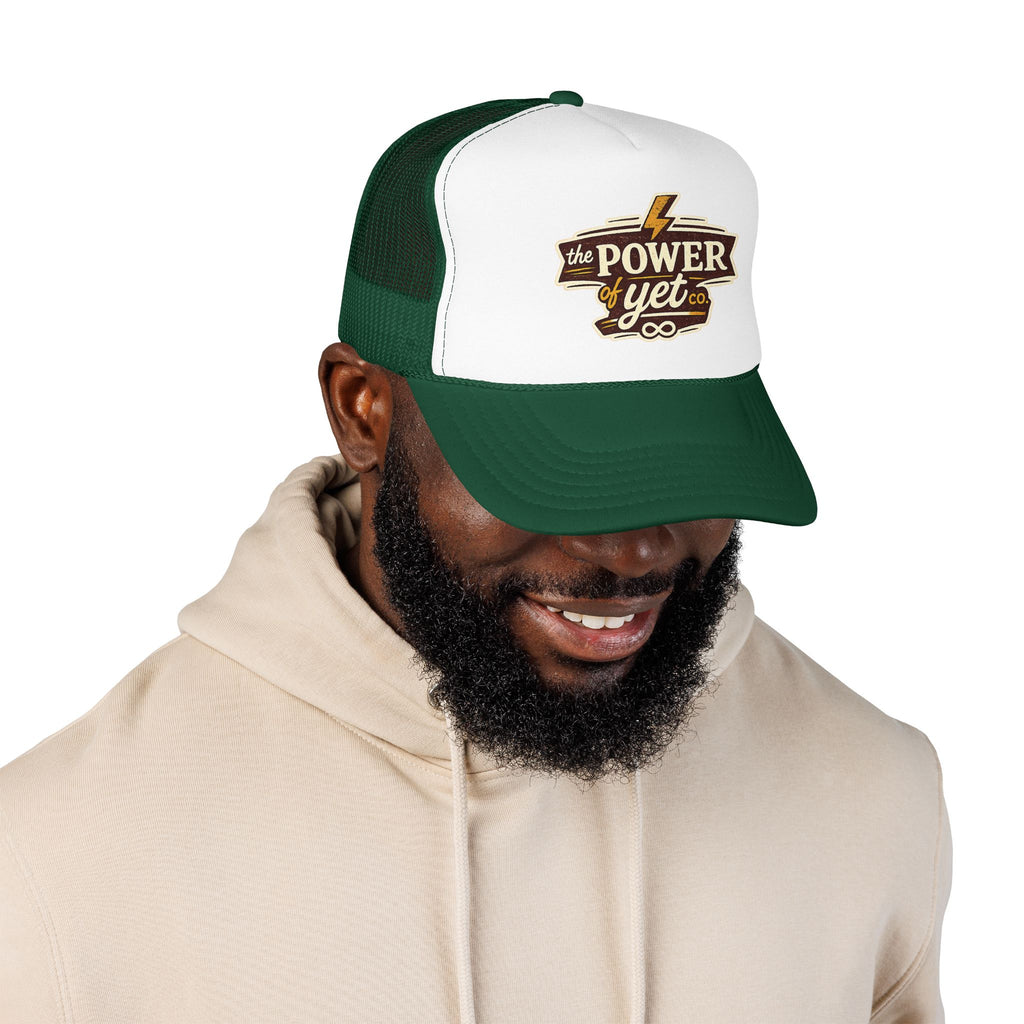 The Power of Yet Trucker Hat – Inspirational Mesh Foam Cap