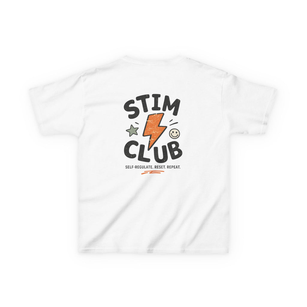 Stim Club Kids Tee — "Stim Club" Lightning Design Kids T-Shirt