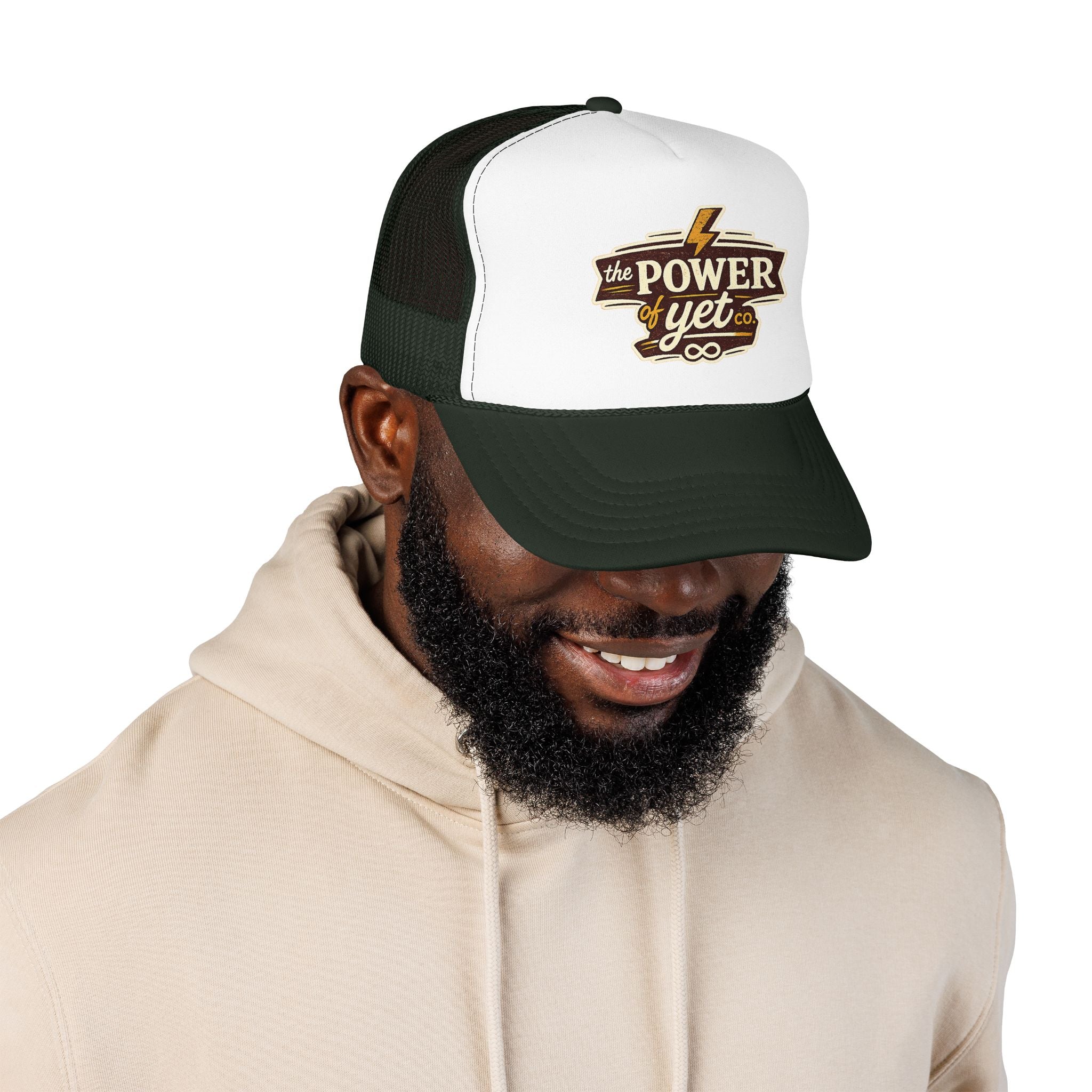 The Power of Yet Trucker Hat – Inspirational Mesh Foam Cap
