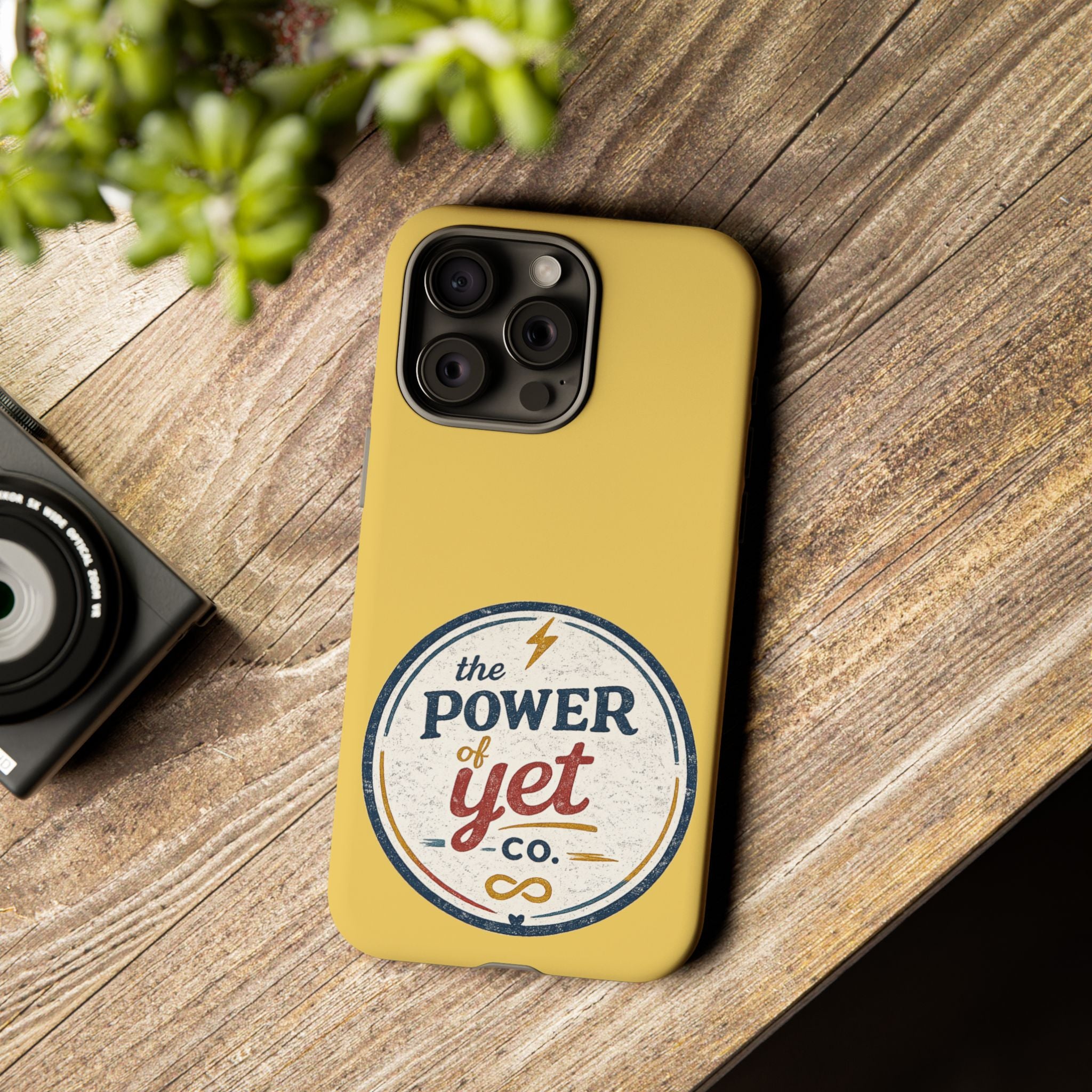 Phone Case — "The Power of Yet" Vintage Inspirational Protective Cover