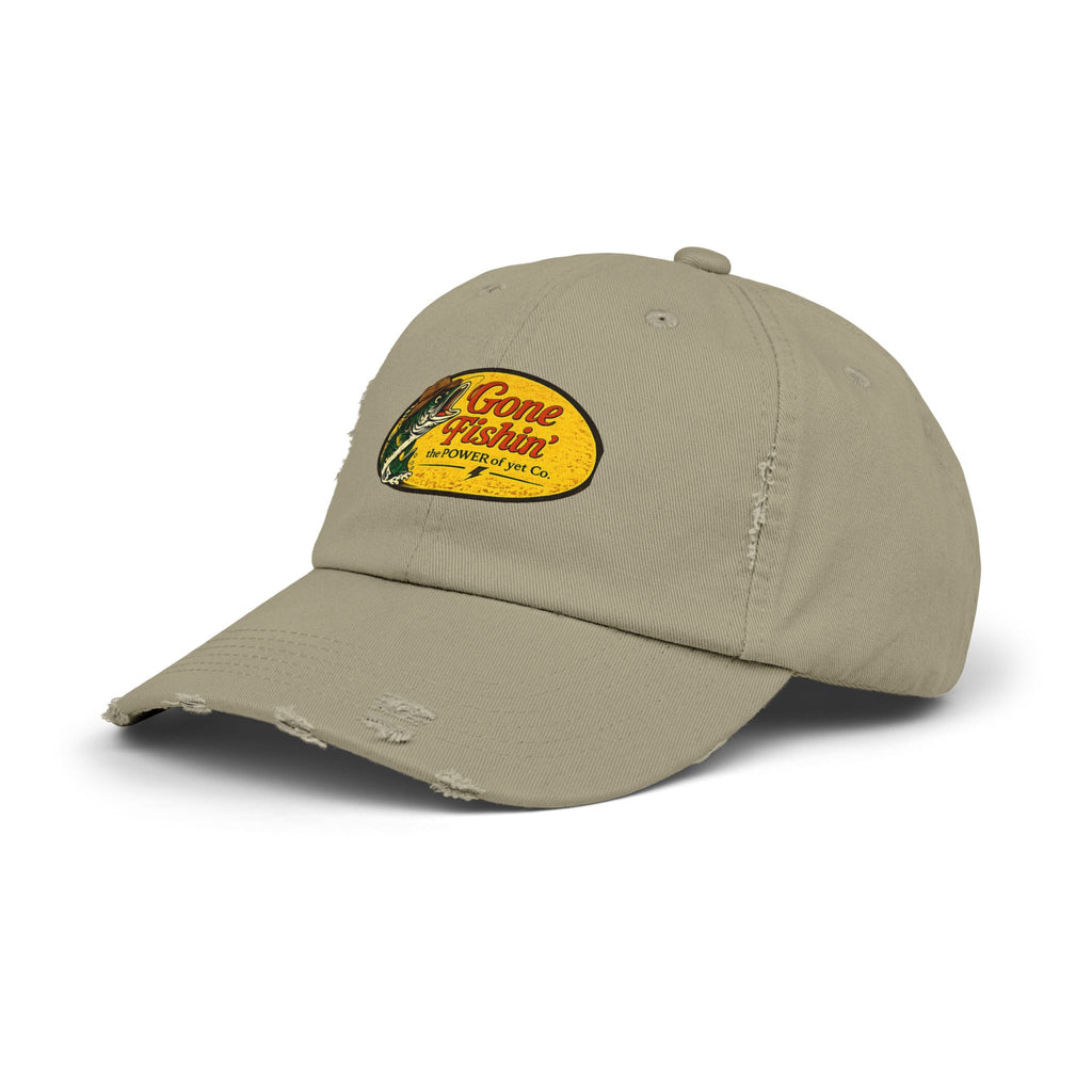 Gone Fishin' Distressed Baseball Cap – Vintage Fishing Hat