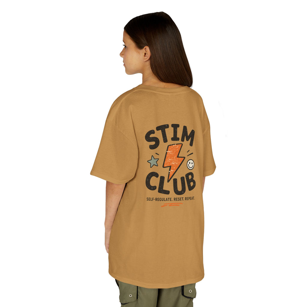 Stim Club Kids Tee — "Stim Club" Lightning Design Kids T-Shirt