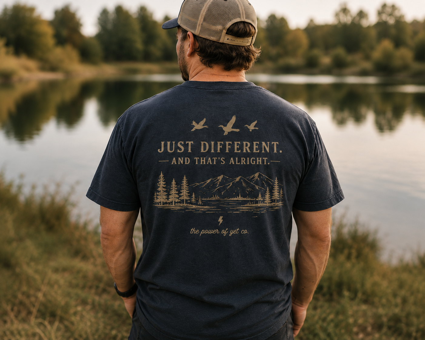 Just Different T-Shirt — "Just Different. And That’s Alright." Vintage Outdoor Graphic Tee