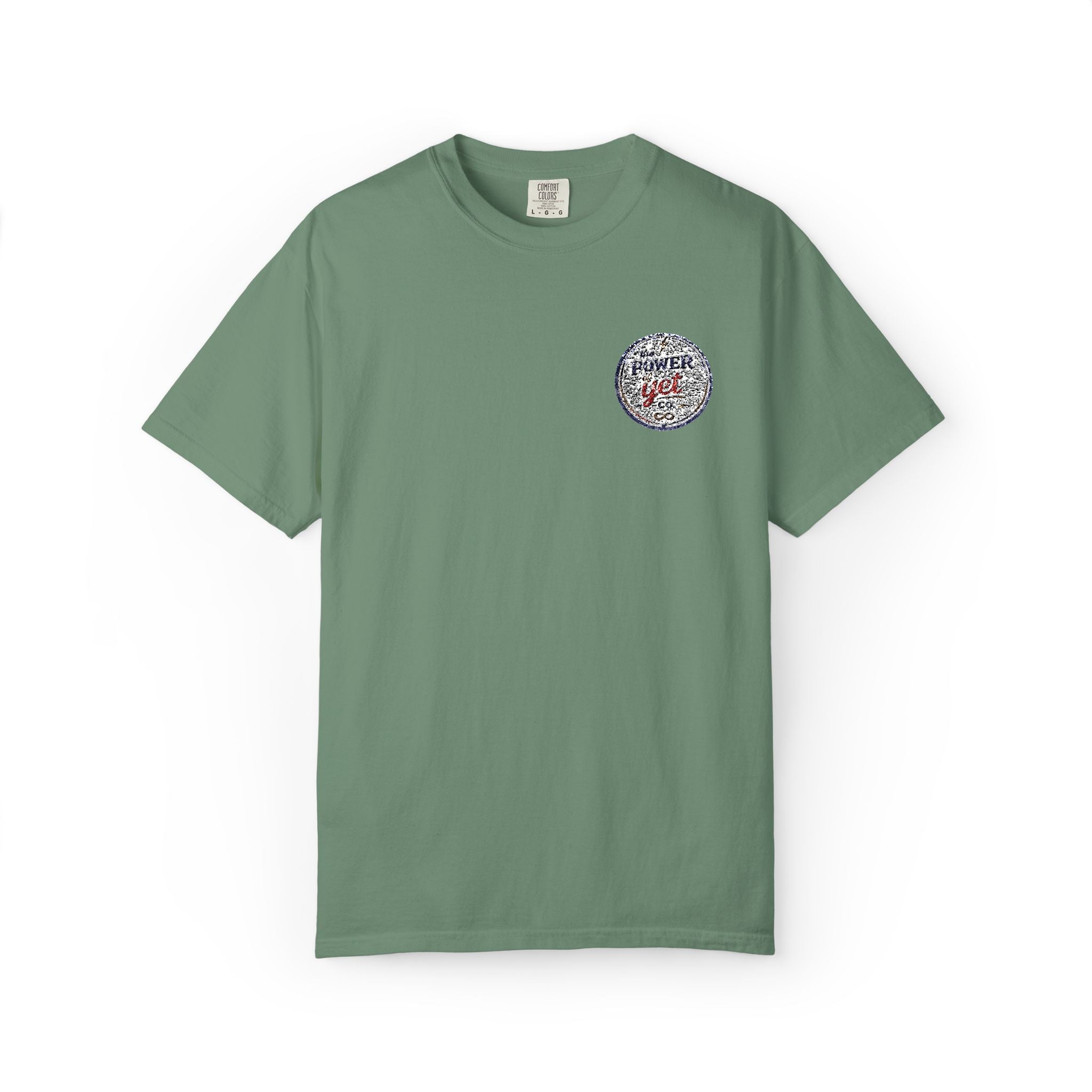 Vintage Travel Patch T-Shirt — 'I  NY' Retro Chest Logo