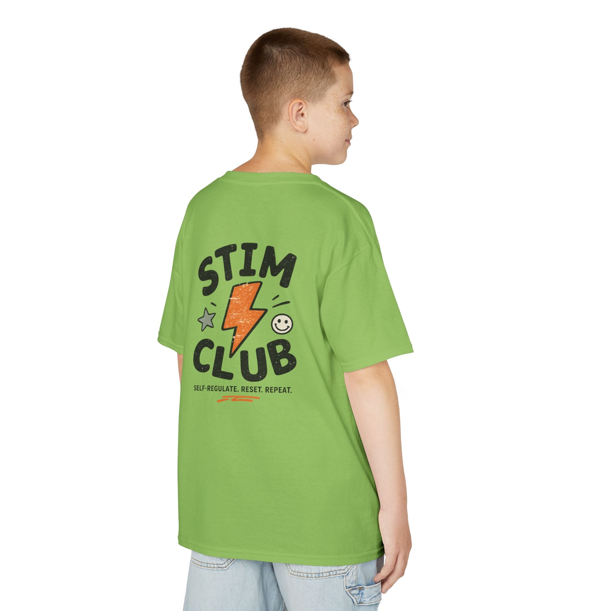 Stim Club Kids Tee — "Stim Club" Lightning Design Kids T-Shirt