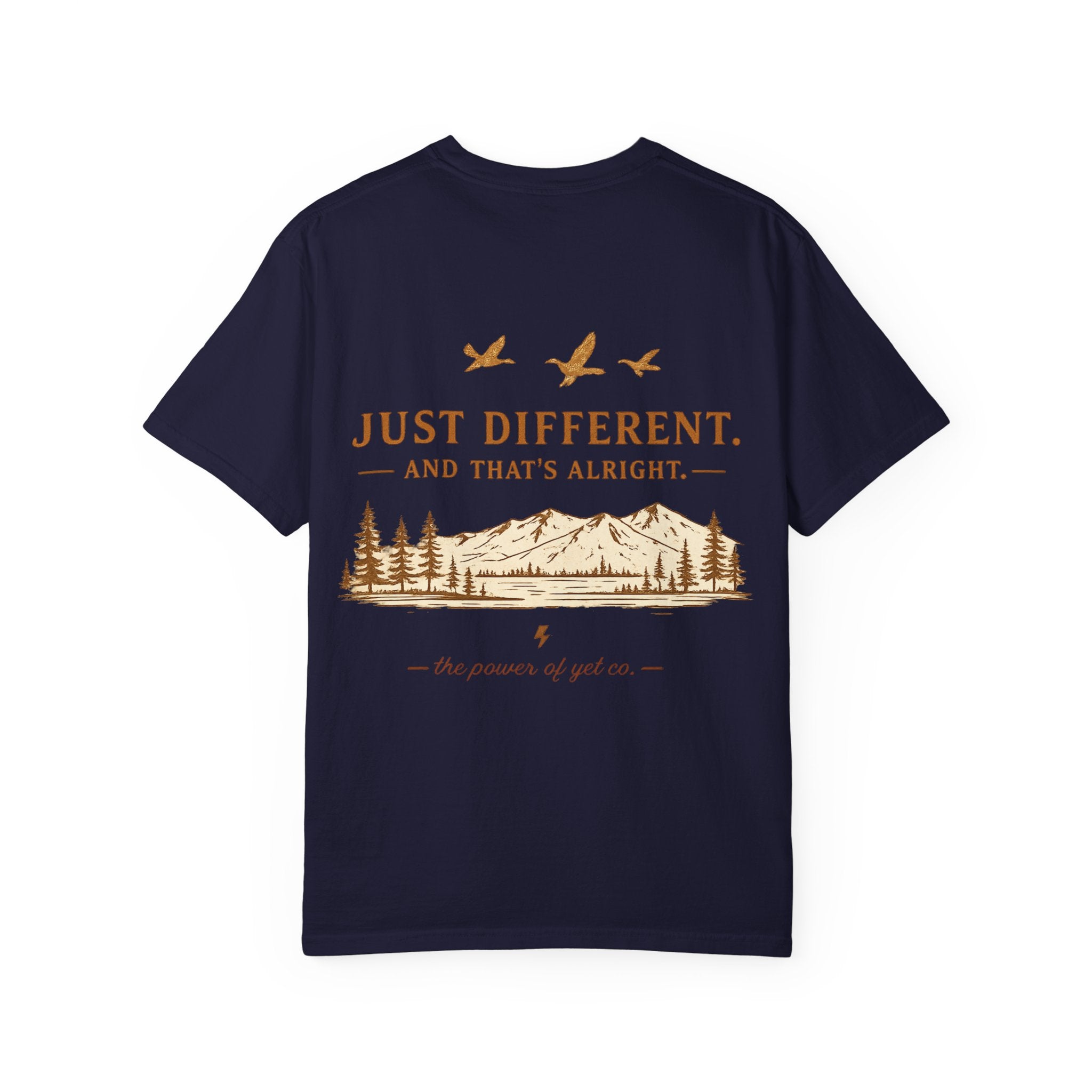Just Different T-Shirt — "Just Different. And That’s Alright." Vintage Outdoor Graphic Tee