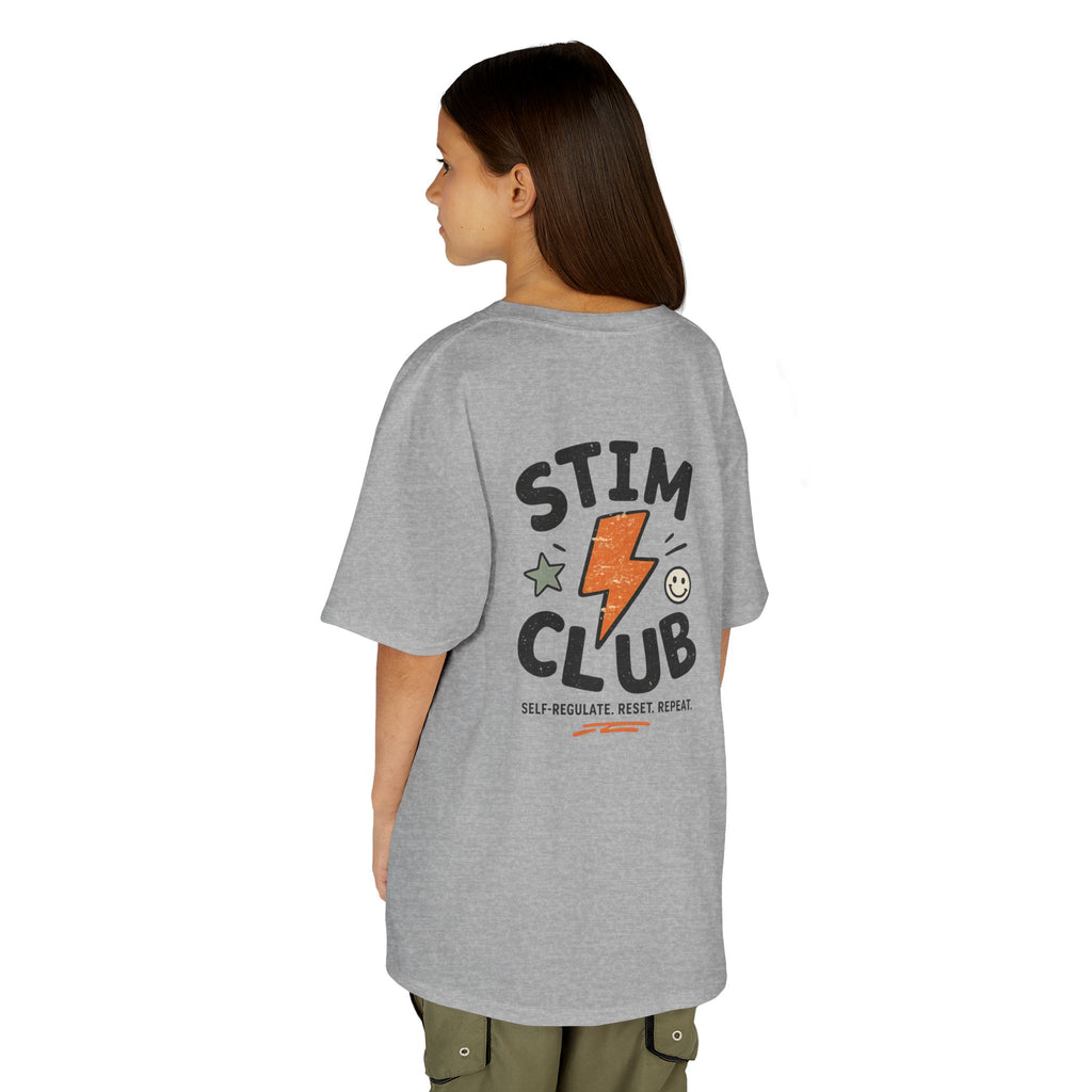 Stim Club Kids Tee — "Stim Club" Lightning Design Kids T-Shirt