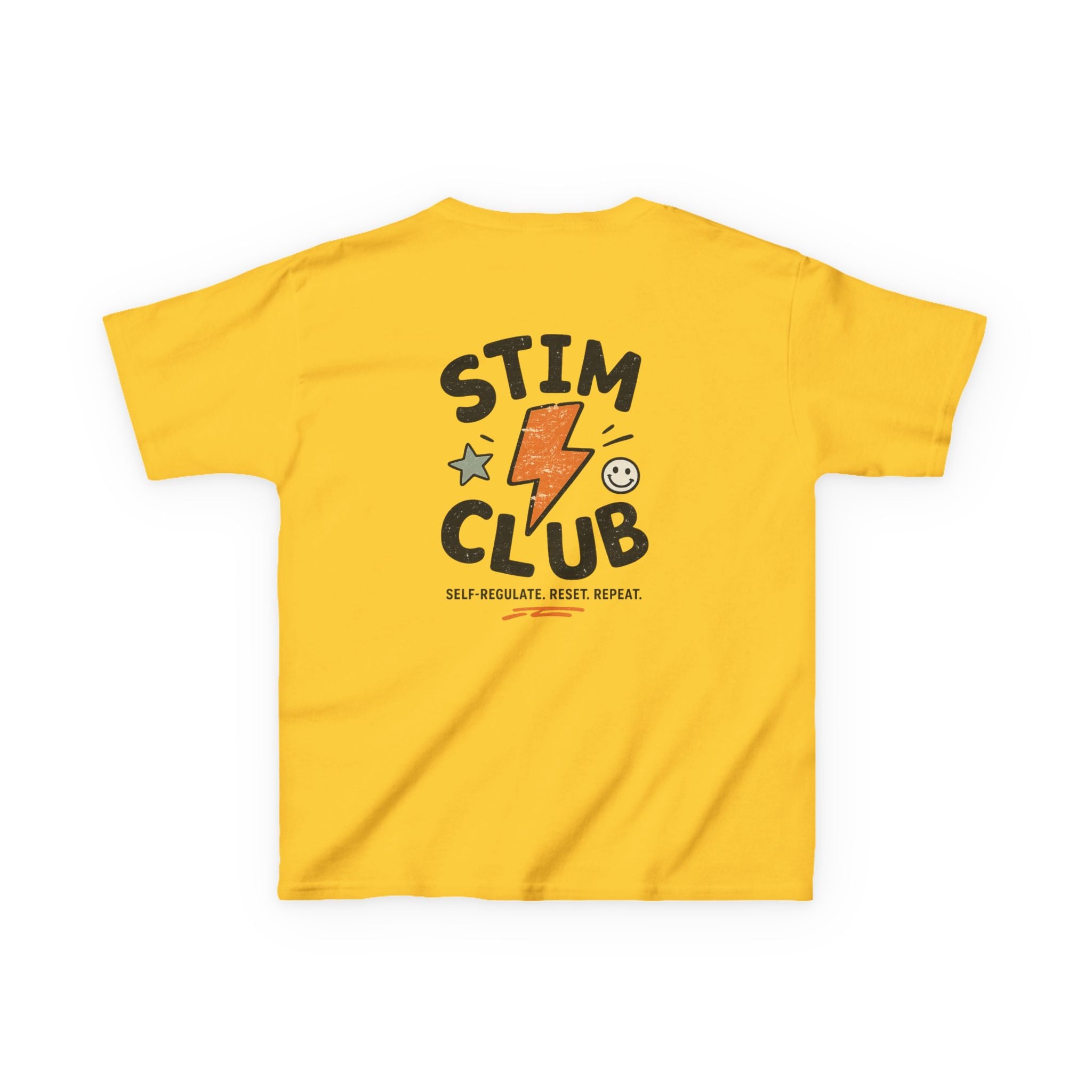 Stim Club Kids Tee — "Stim Club" Lightning Design Kids T-Shirt