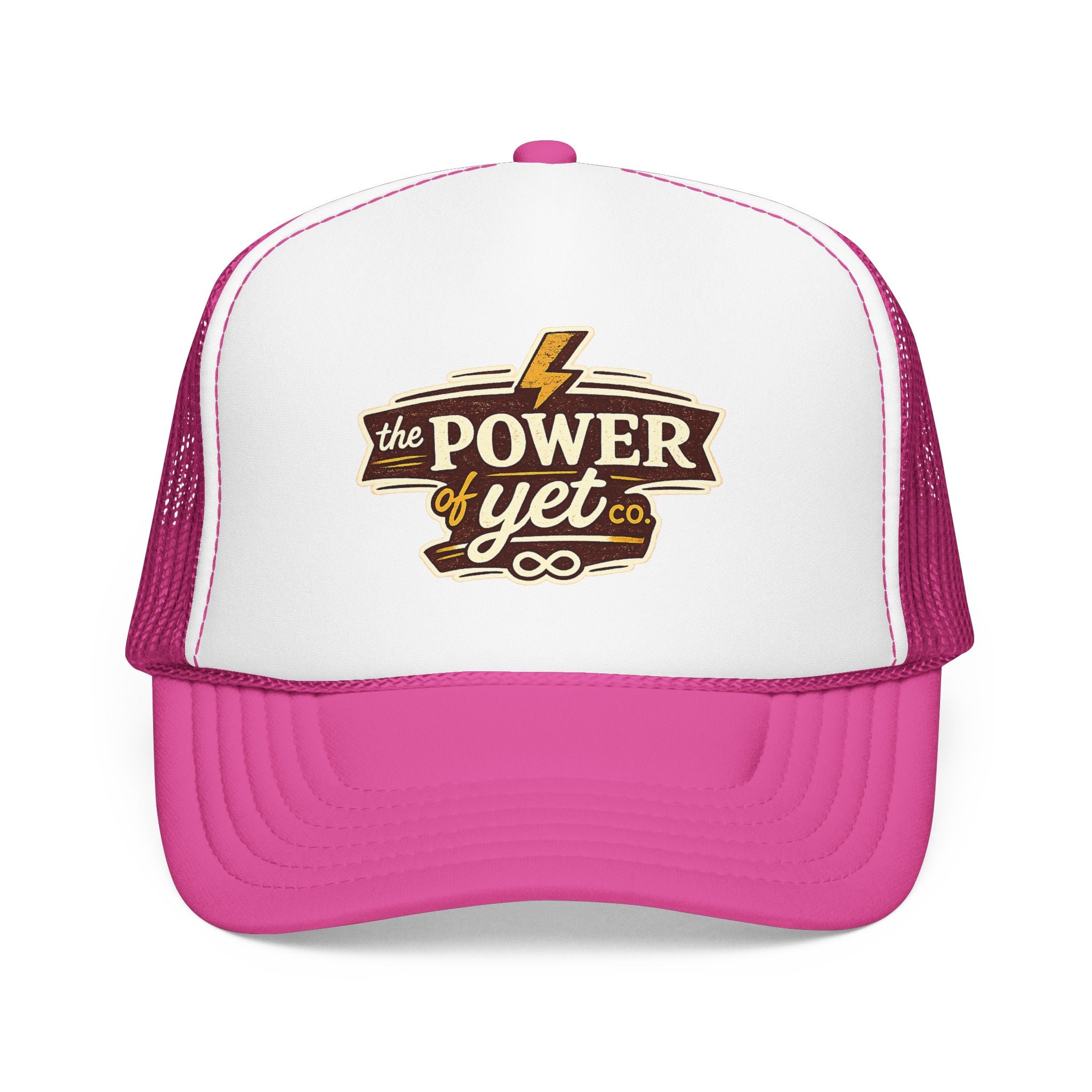 The Power of Yet Trucker Hat – Inspirational Mesh Foam Cap