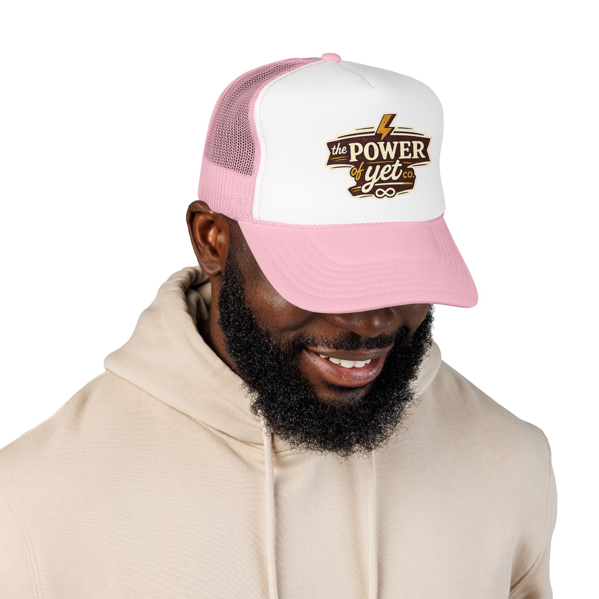 The Power of Yet Trucker Hat – Inspirational Mesh Foam Cap