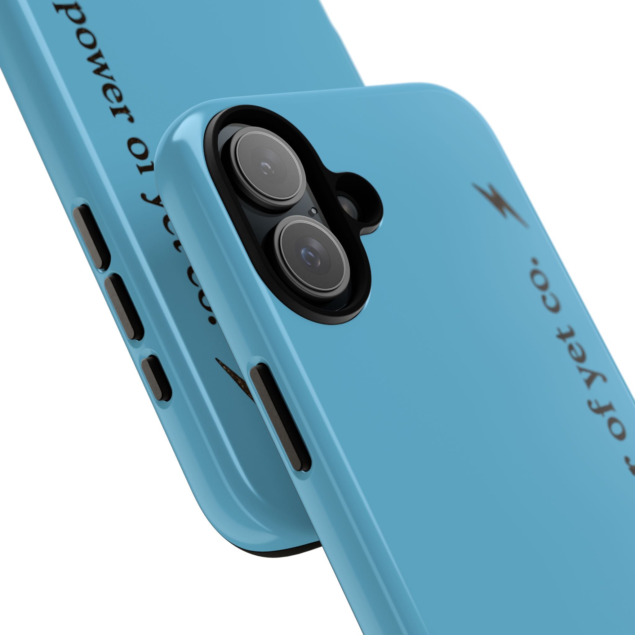 Phone Case — Blue "the power of yet co." Slim Protective Cover