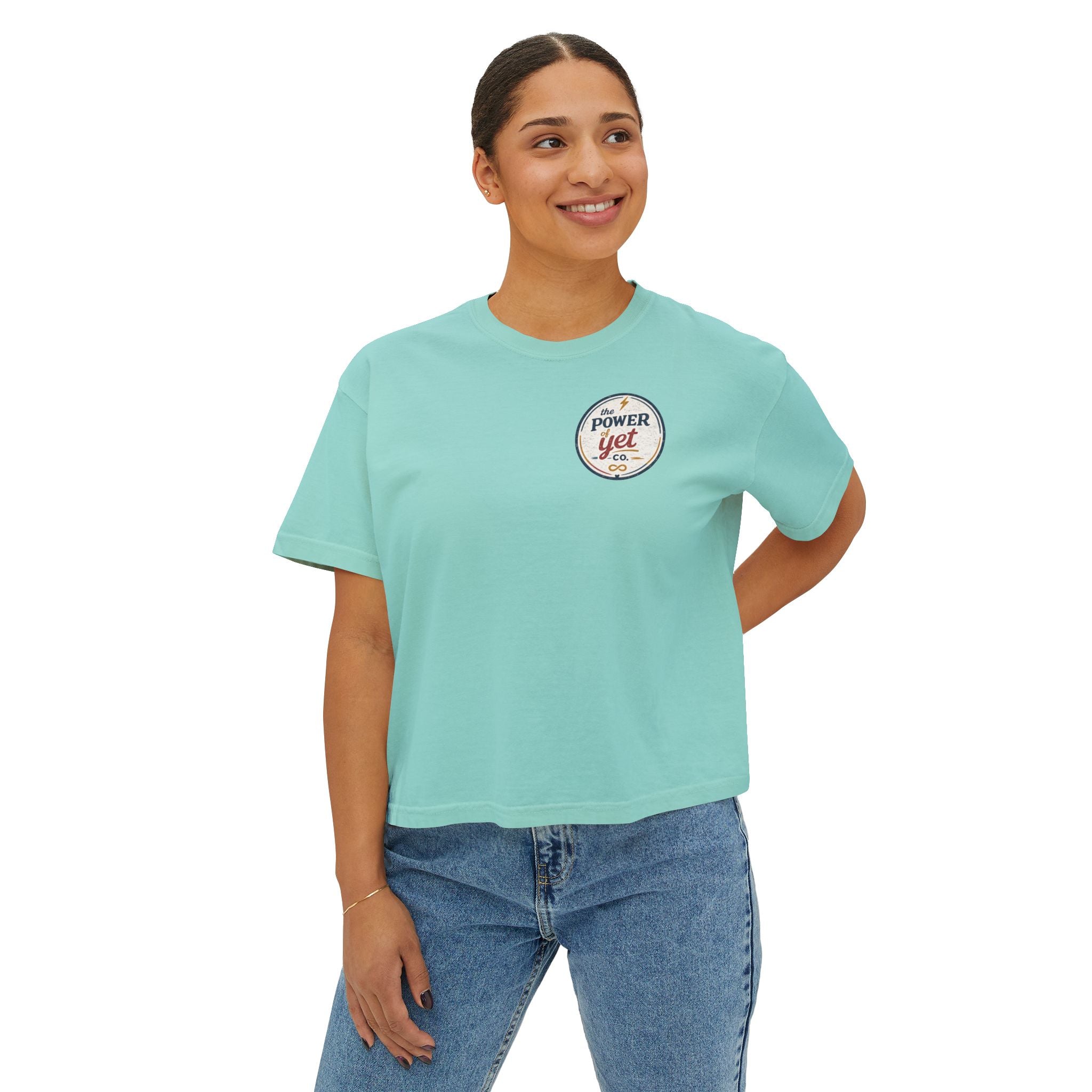 Inclusion Power Tee — Women's Boxy T-Shirt with 'The Power of Yet' Graphic