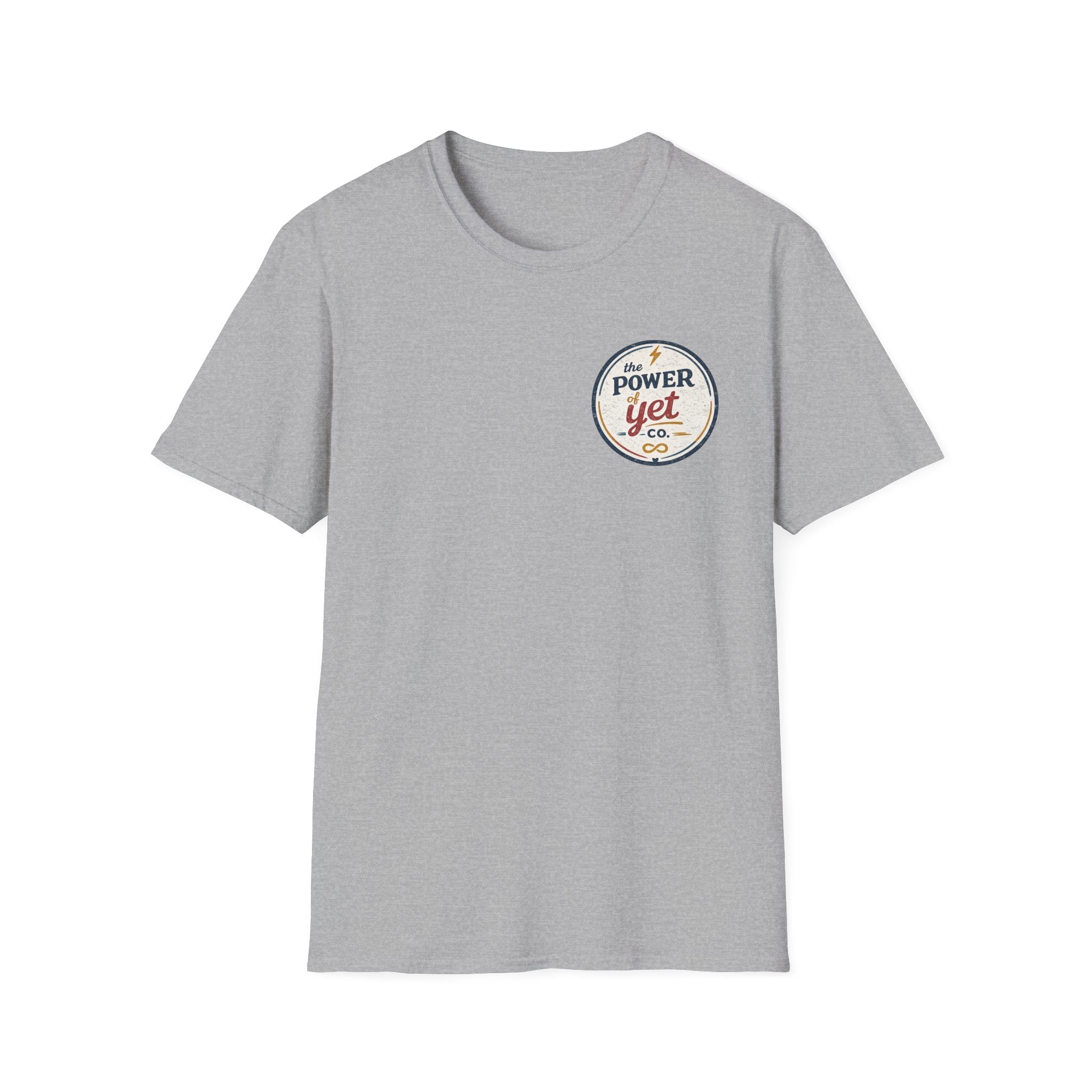 T-Shirt — The Power Yet Co. Retro Motivational Logo Tee