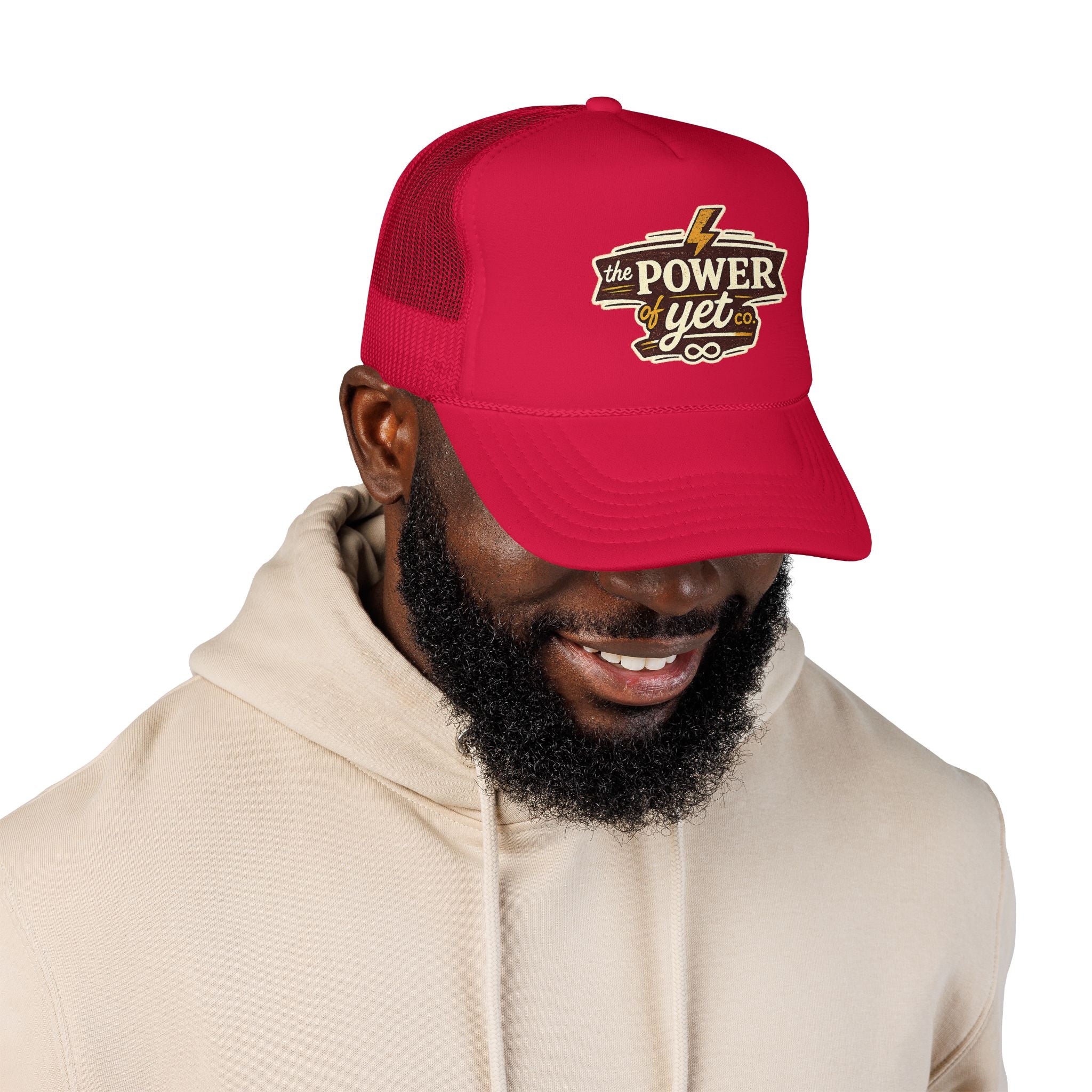 The Power of Yet Trucker Hat – Inspirational Mesh Foam Cap