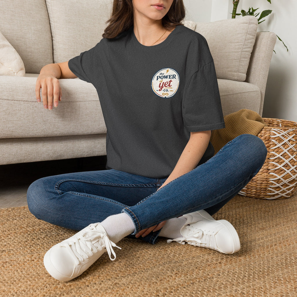 T-Shirt — The Power Yet Co. Retro Motivational Logo Tee