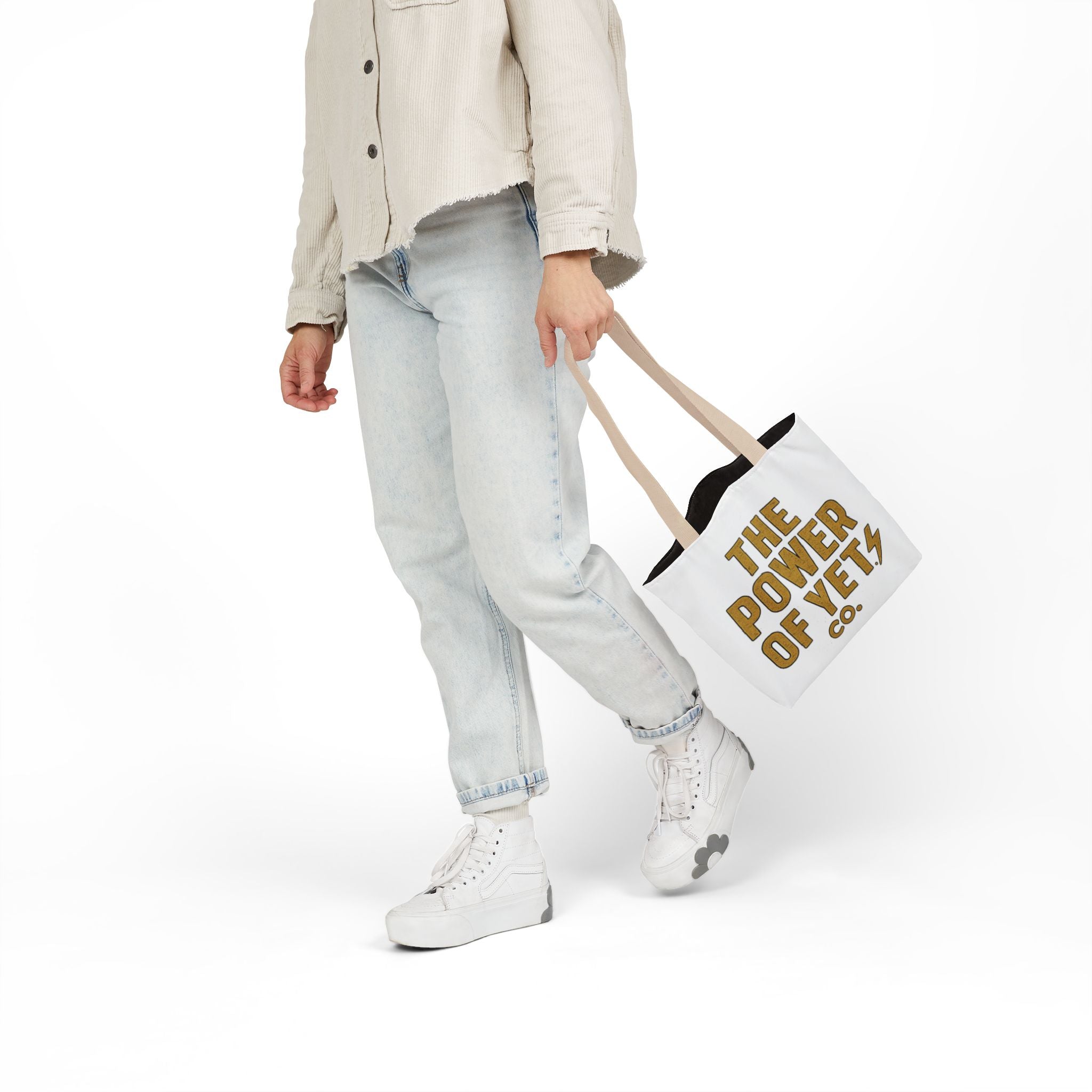 The Power of Yet Canvas Tote — Inspirational Motivational Quote Tote