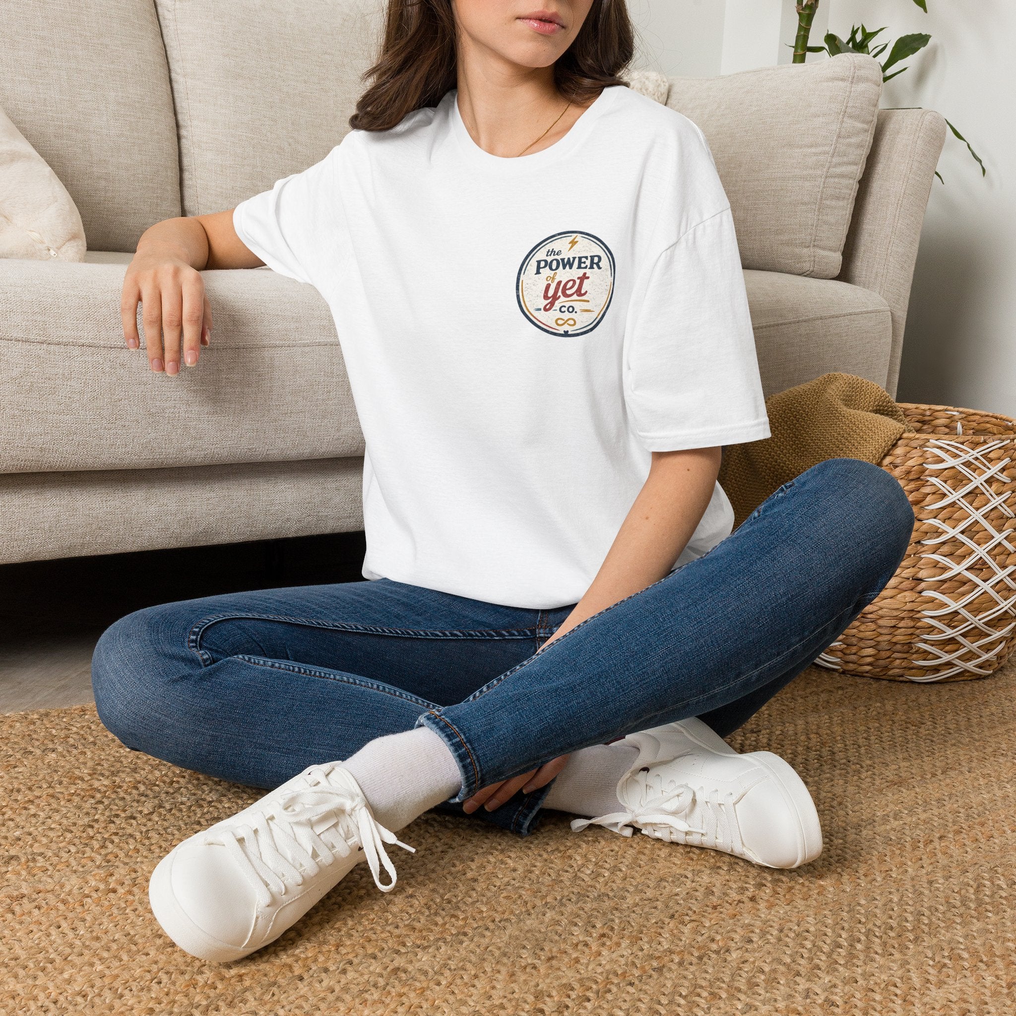 T-Shirt — The Power Yet Co. Retro Motivational Logo Tee