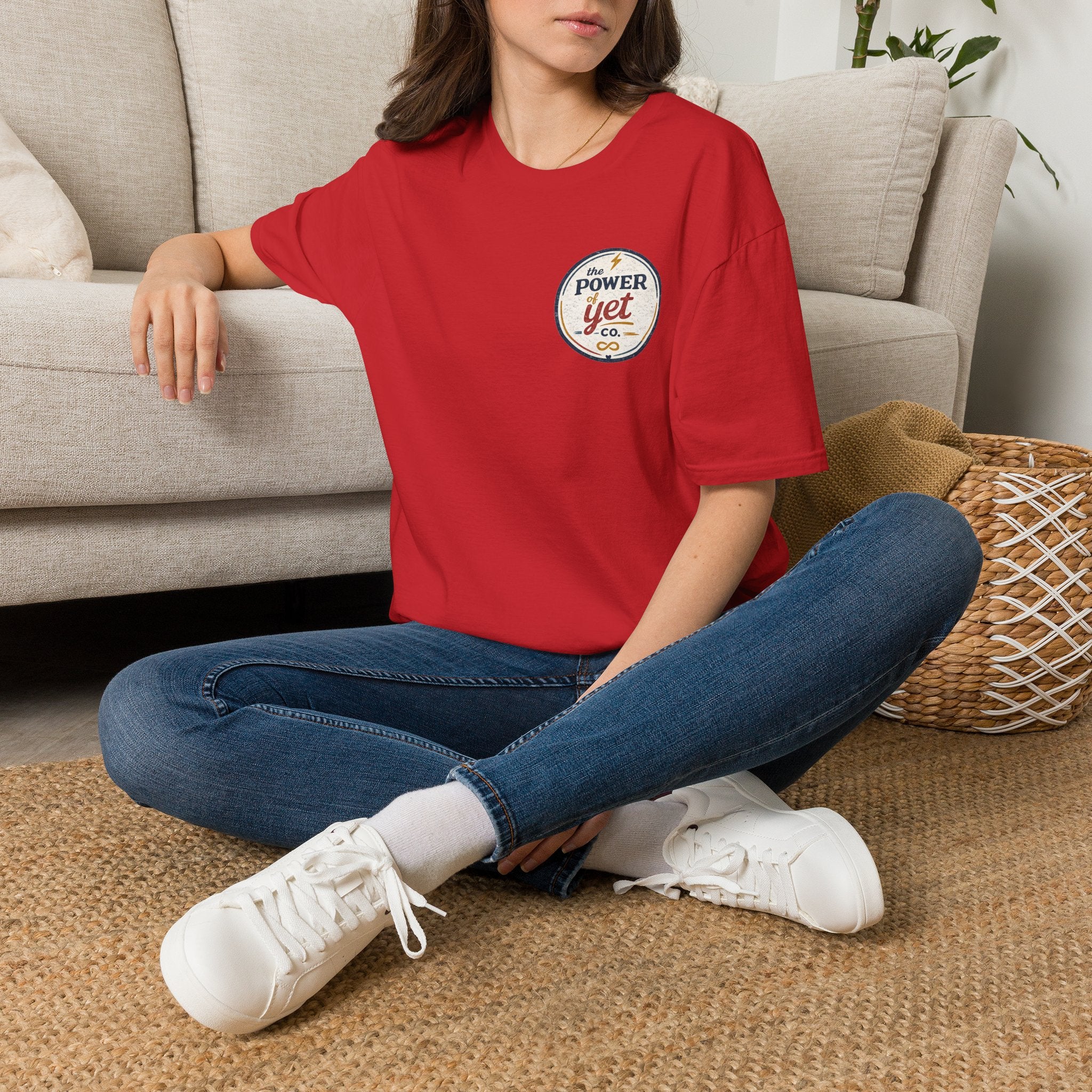 T-Shirt — The Power Yet Co. Retro Motivational Logo Tee