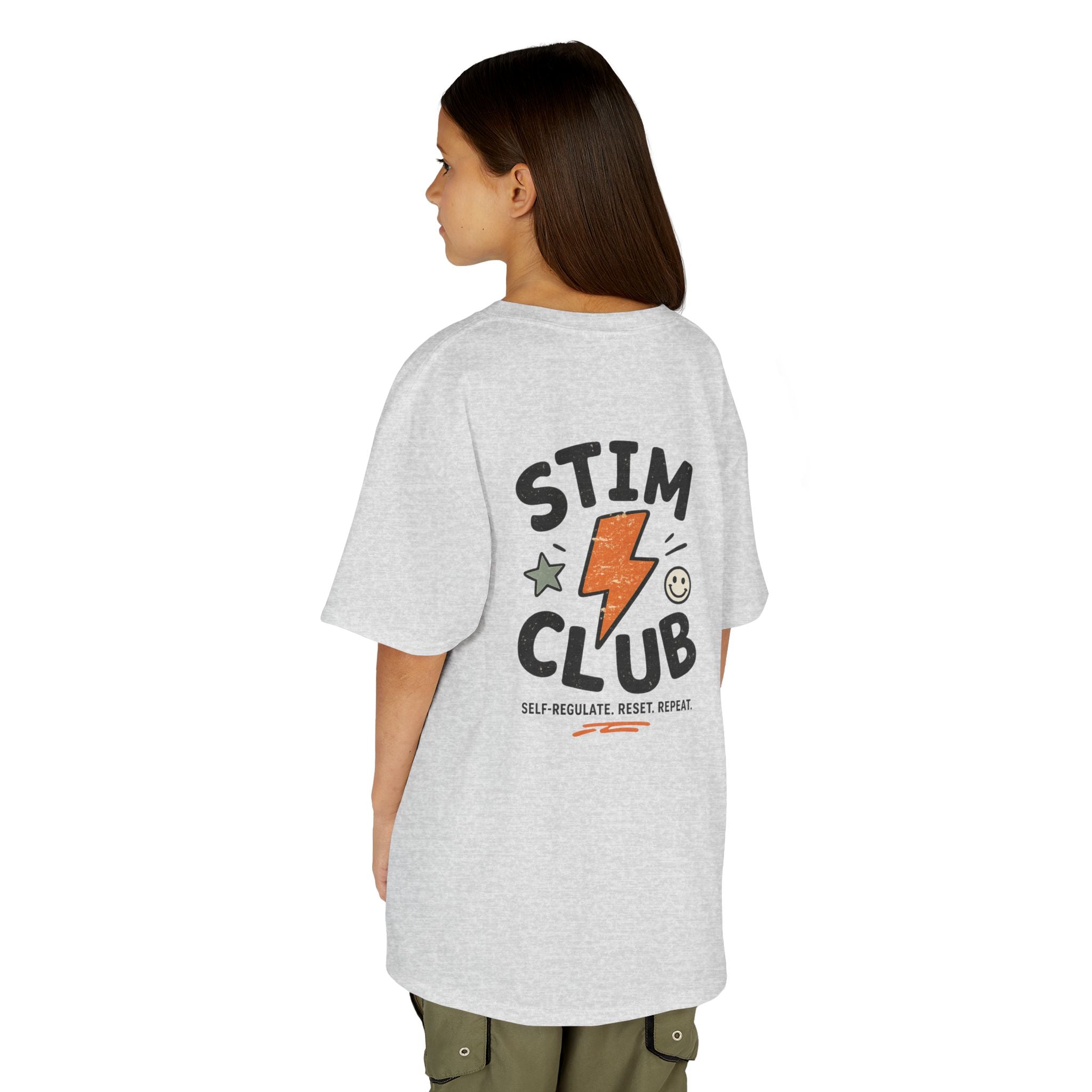 Stim Club Kids Tee — "Stim Club" Lightning Design Kids T-Shirt
