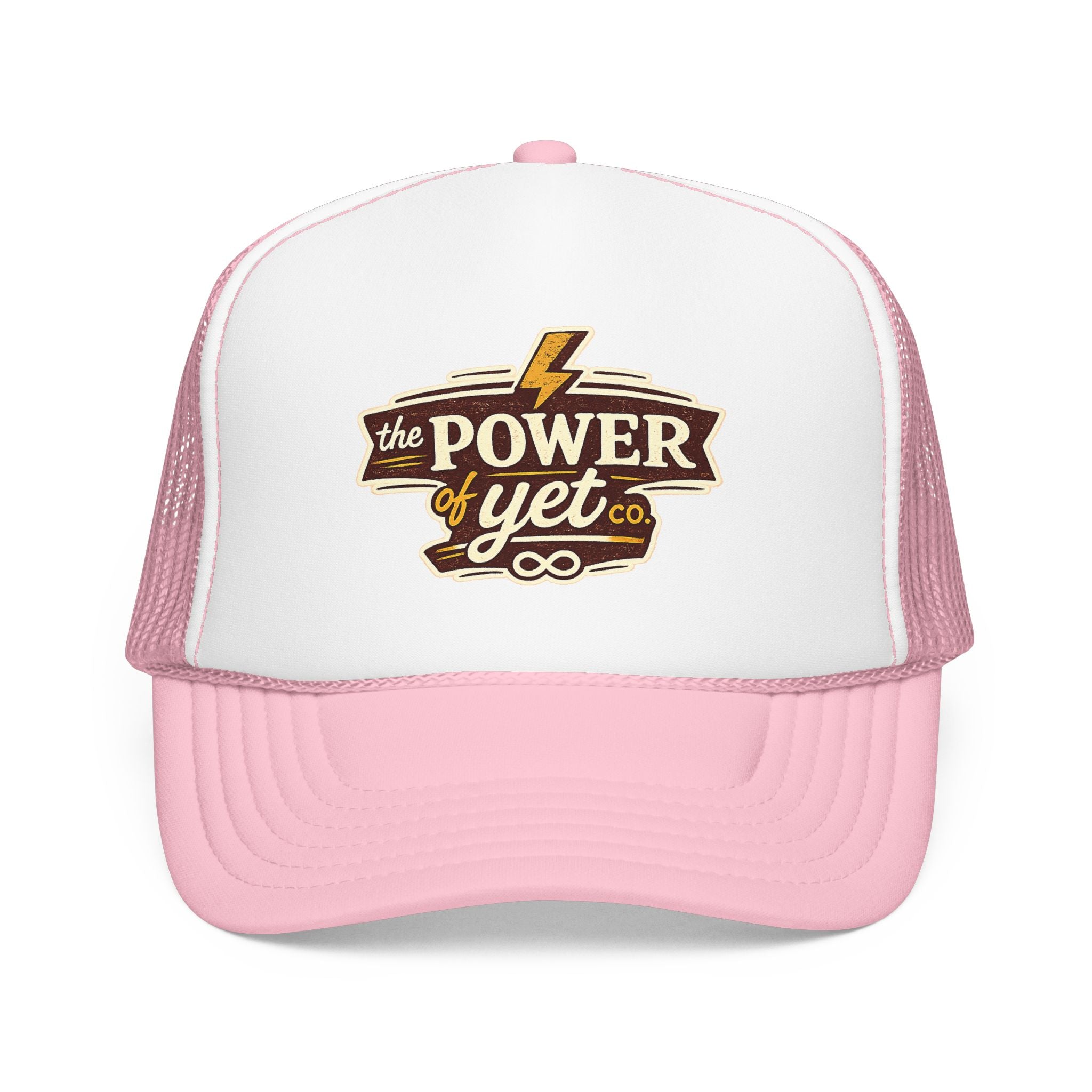 The Power of Yet Trucker Hat – Inspirational Mesh Foam Cap
