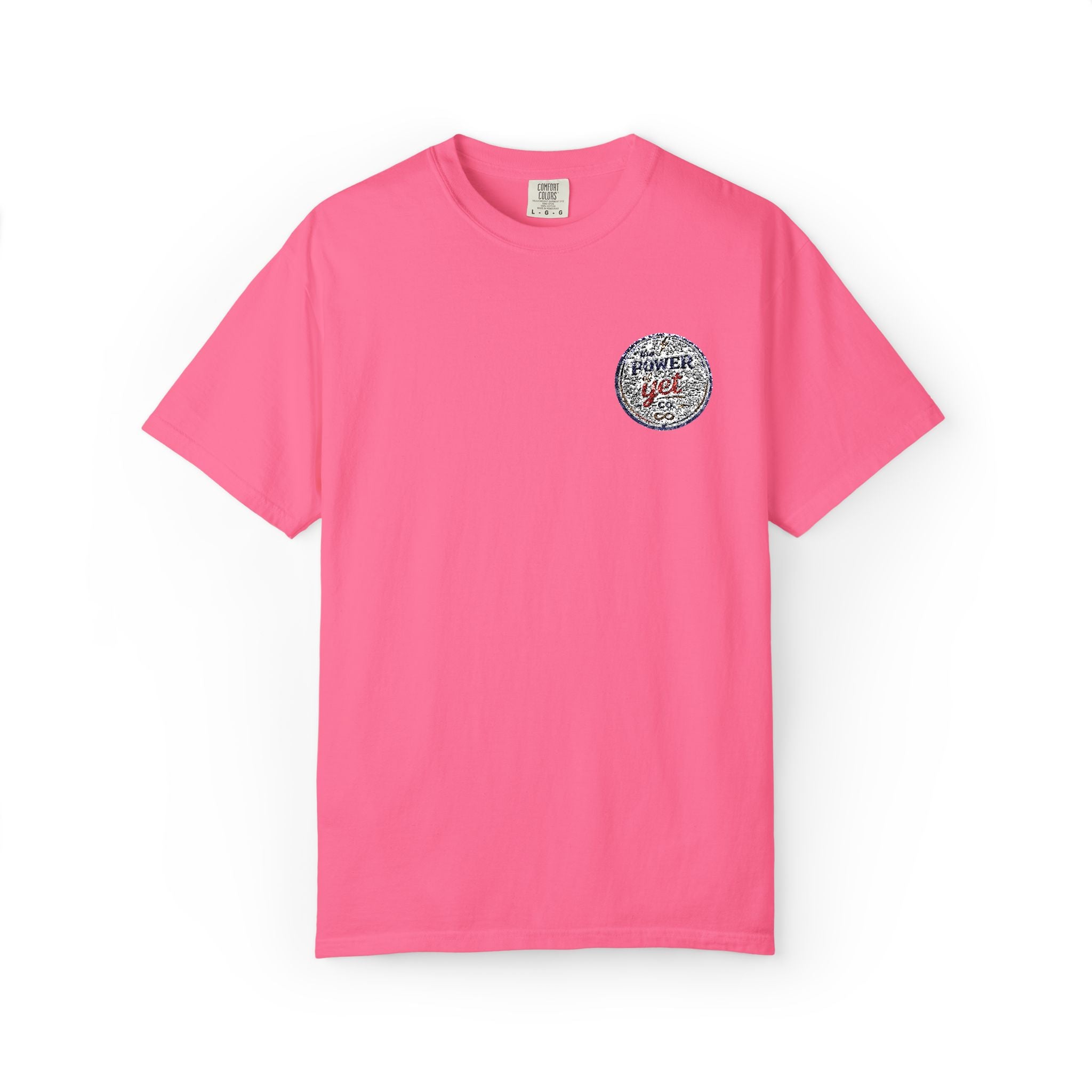 Vintage Travel Patch T-Shirt — 'I  NY' Retro Chest Logo